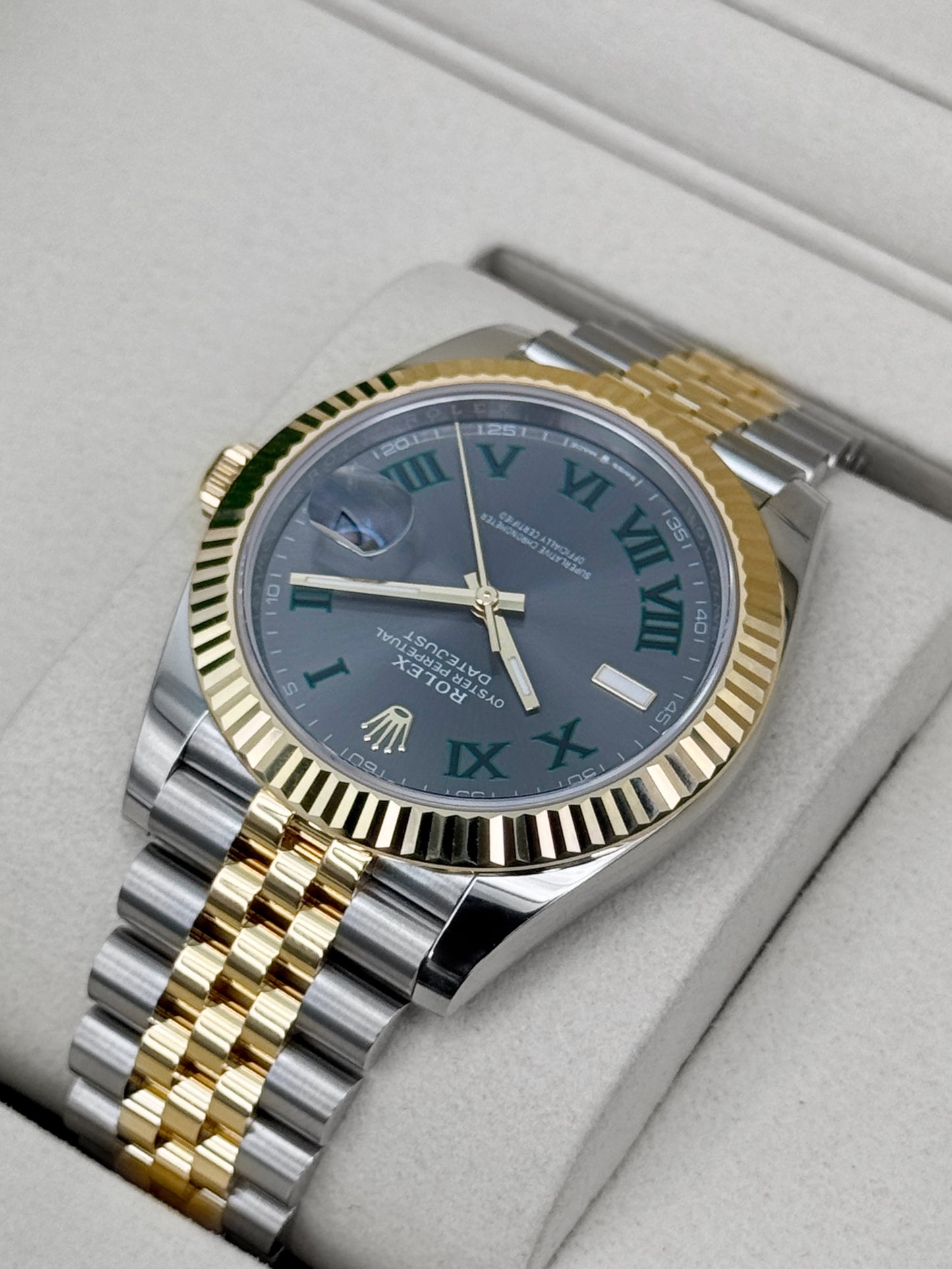 NEW 2026 Rolex Datejust 41mm 126333 Two-Tone Jubilee Wimbledon Dial