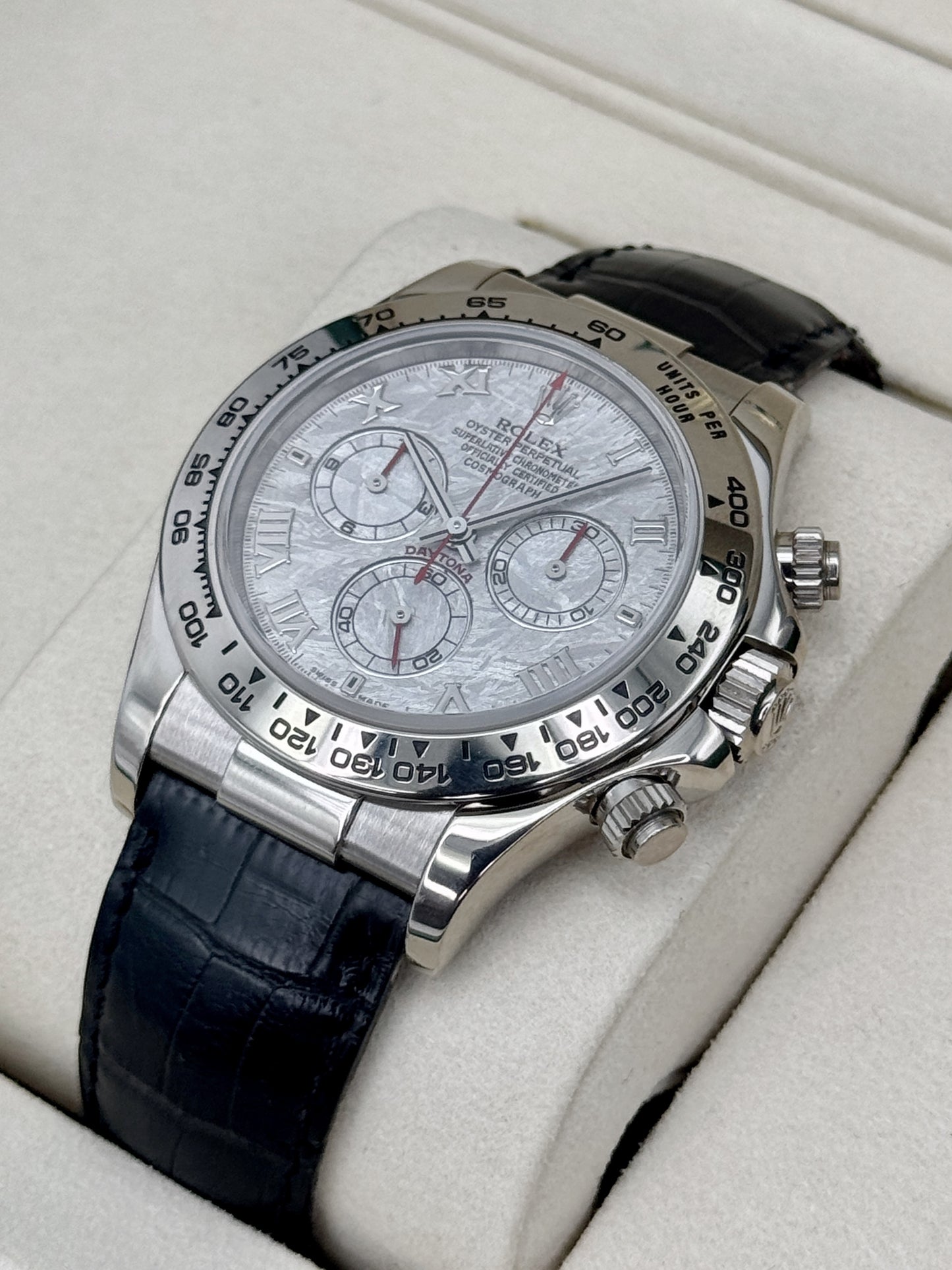 2003 Rolex Daytona 40mm 116519 White Gold Meteorite Dial
