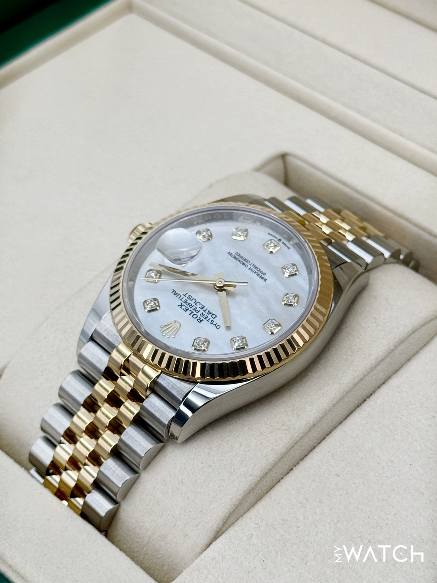 2025 Rolex Datejust 36mm 126233 Mother of Pearl Diamond Dial