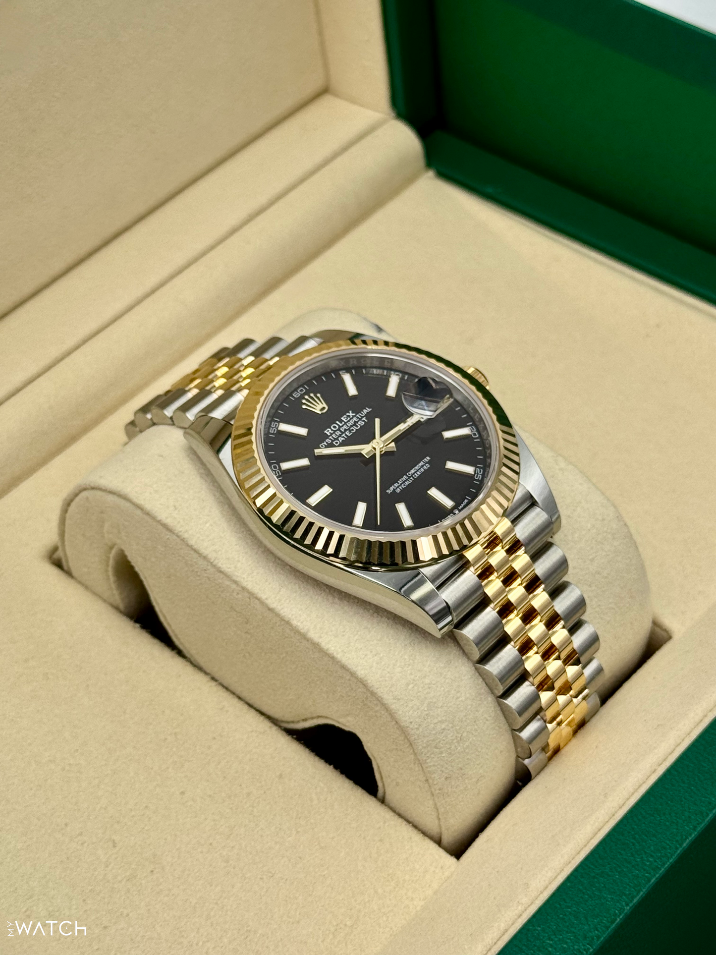 NEW 2025 Rolex Datejust 41mm 126333 Two-Tone Jubilee Black Dial