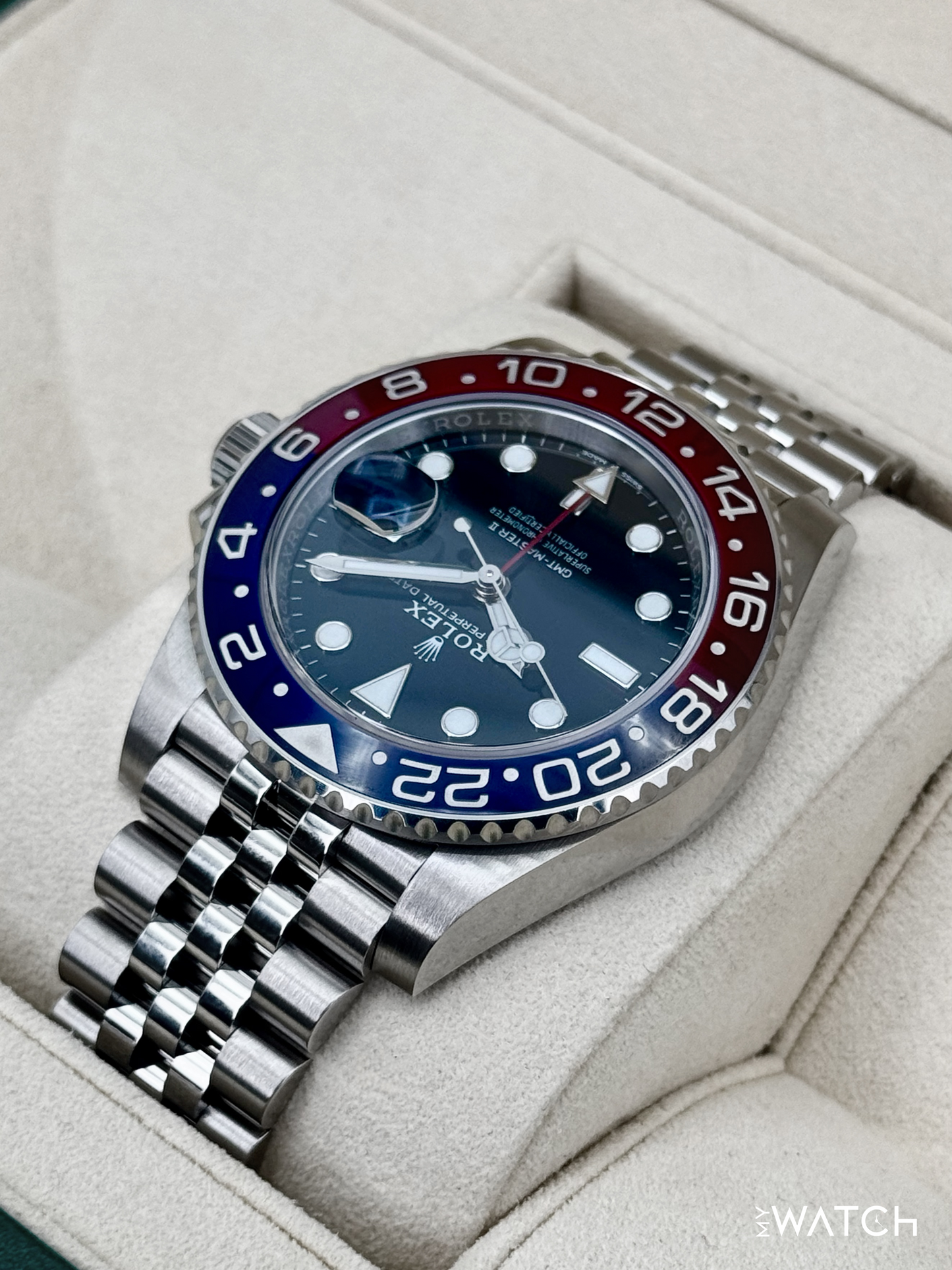 2018 Rolex GMT-Master II "Pepsi" 40mm 126710BLRO Jubilee - MyWatchLLC