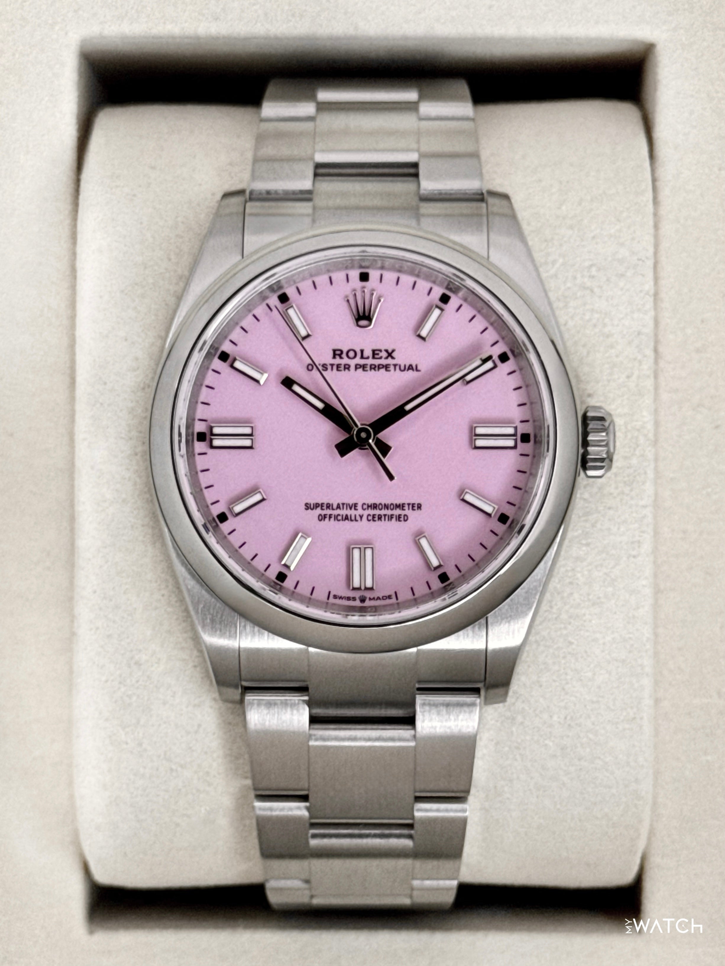 ローマピンク 未開封 NEW 2026 Rolex Oyster Perpetual 36mm 126000 Candy Pink Dial