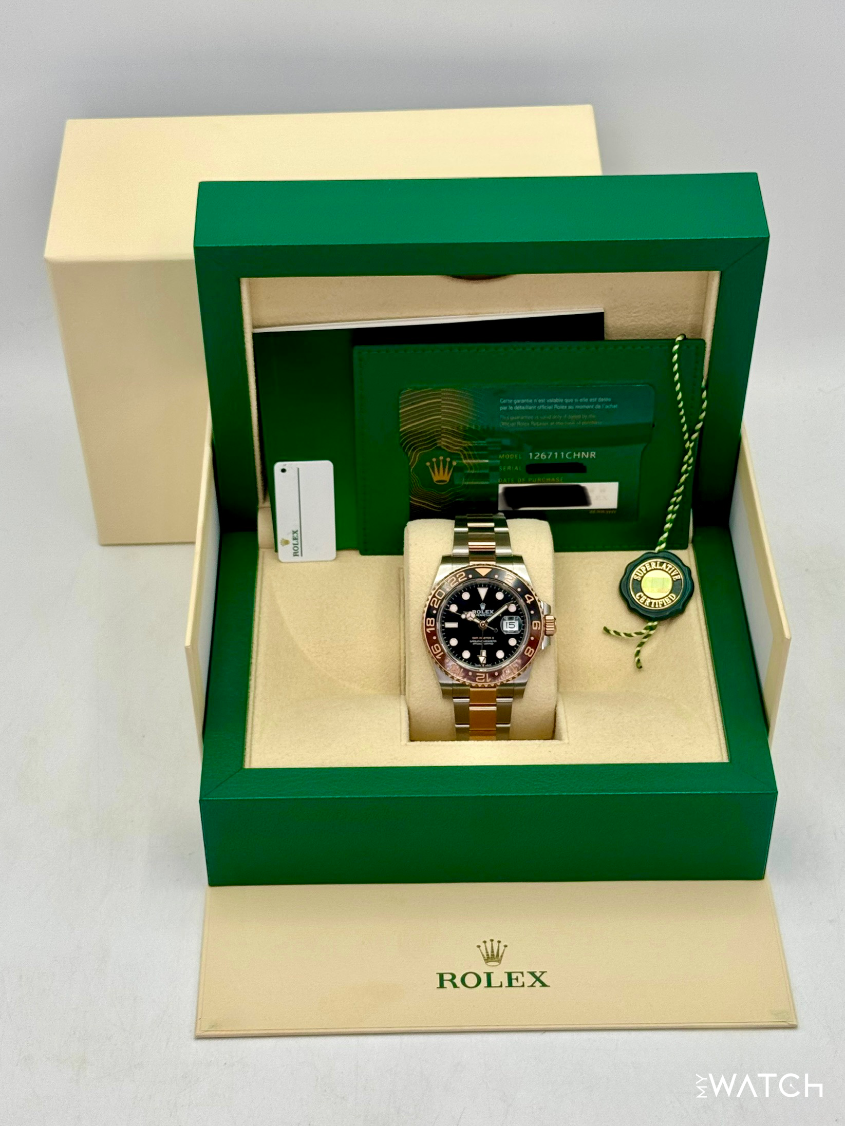 2023 Rolex GMT-Master II "Rootbeer" 40mm 126711CHNR Two-Tone - MyWatchLLC
