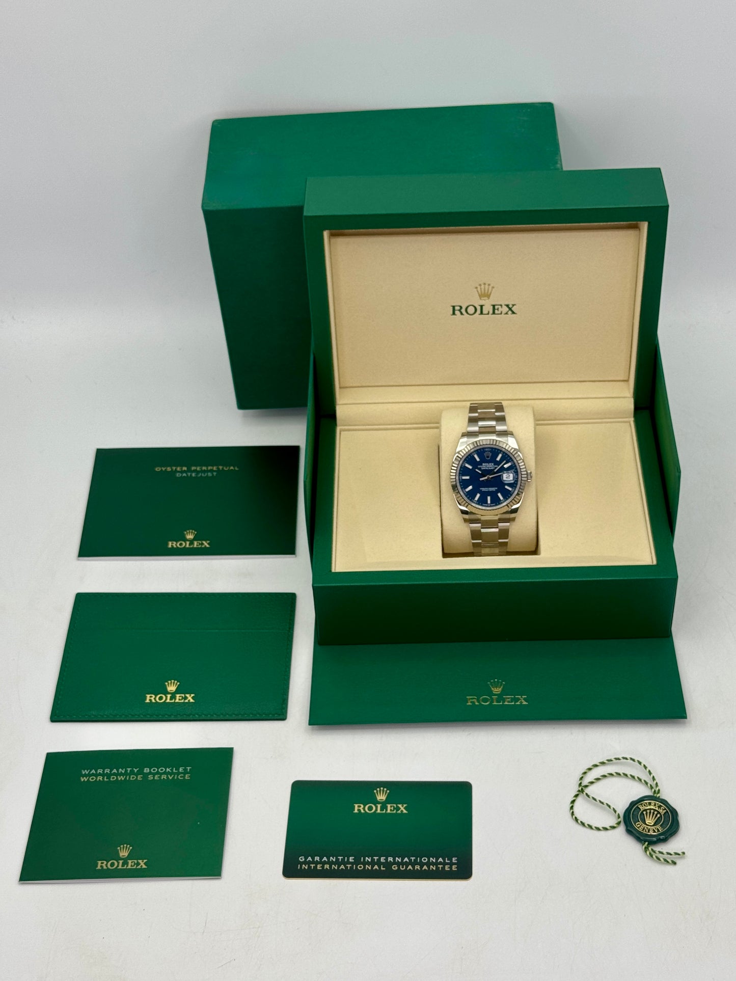 2026 Rolex Datejust 41mm 126334 Stainless Steel Oyster Blue Dial