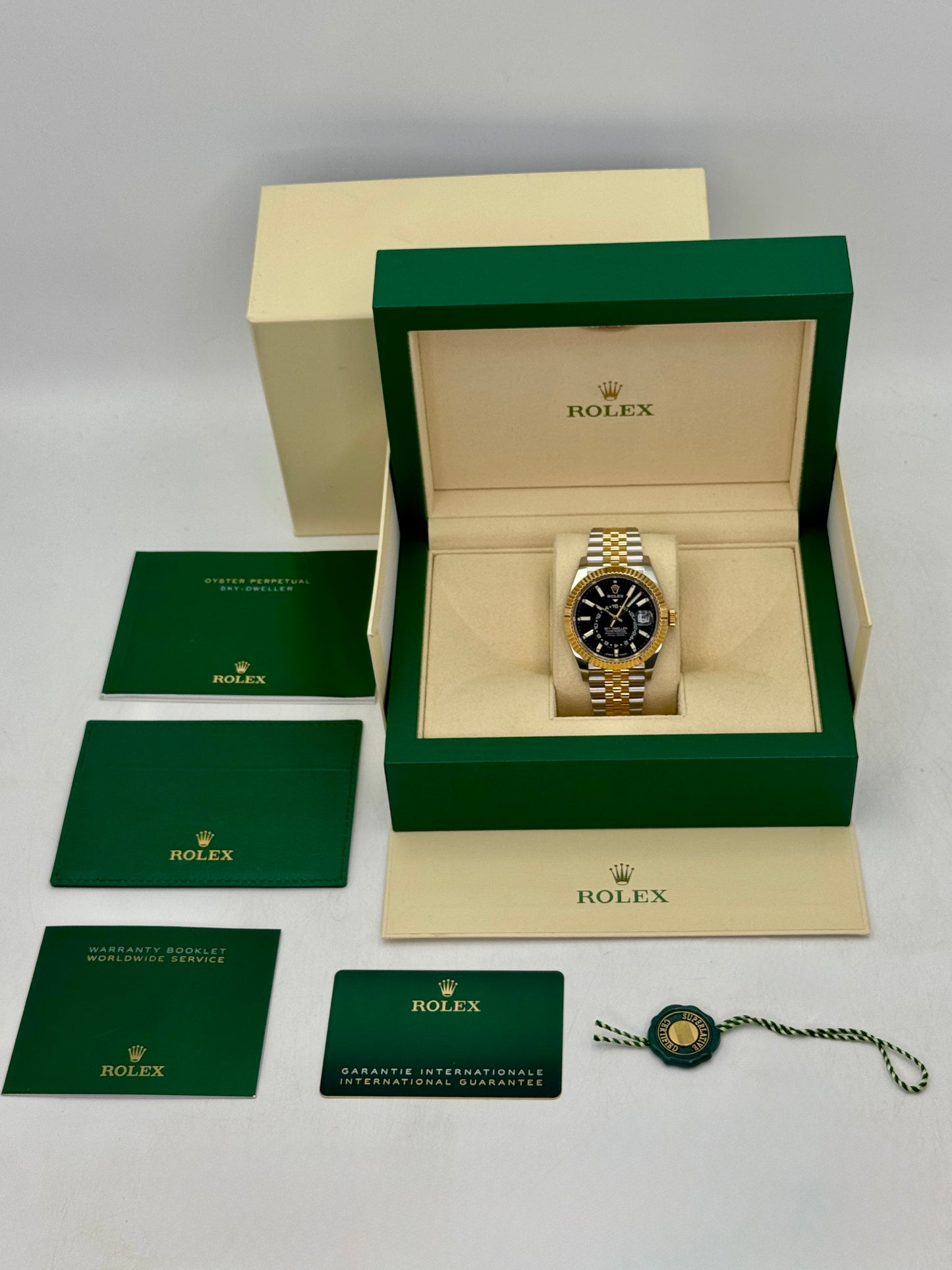2025 Rolex Sky-Dweller 42mm 336933 Two-Tone Jubilee Black Dial - MyWatchLLC