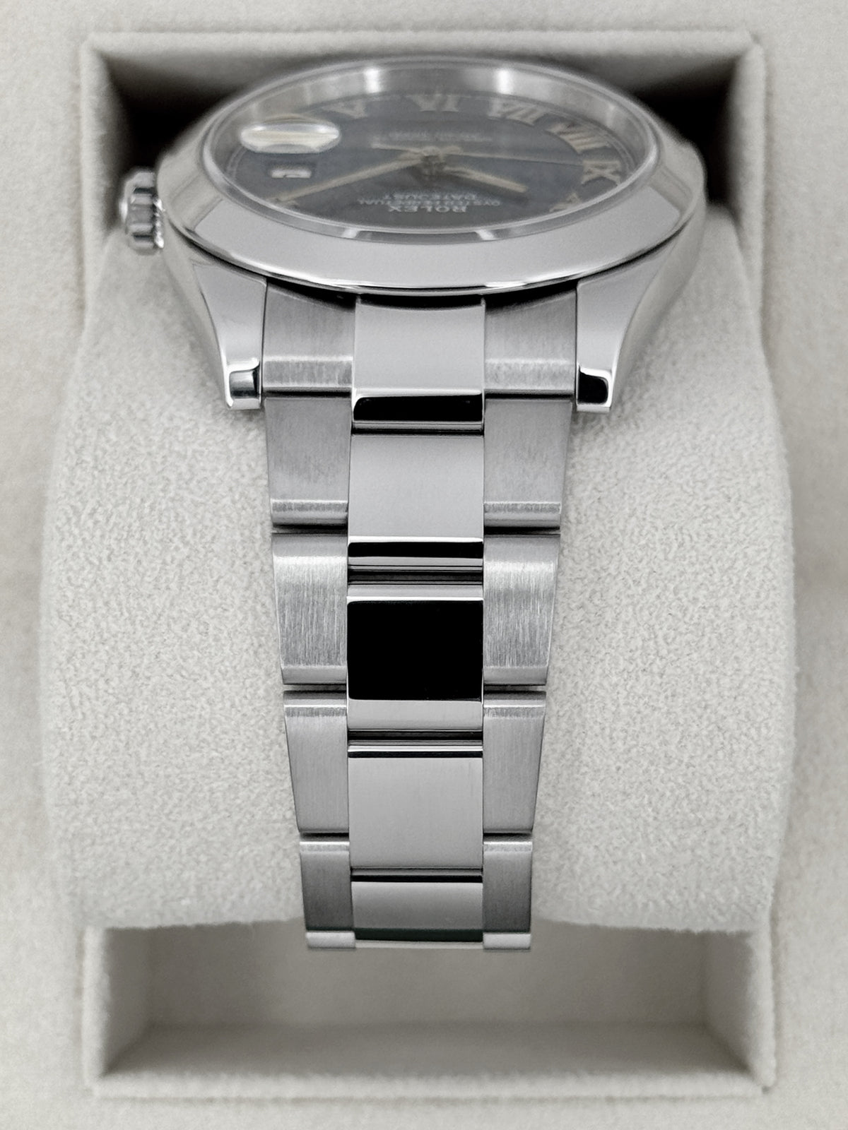 2024 Rolex Datejust 41mm 126300 Stainless Steel Oyster Blue Roman Numeral Dial