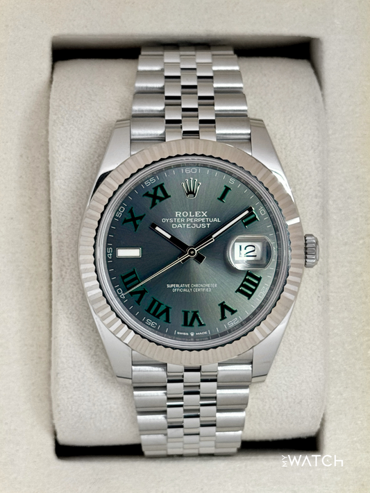 2025 Rolex Datejust 41mm 126334 Jubilee Wimbledon Dial