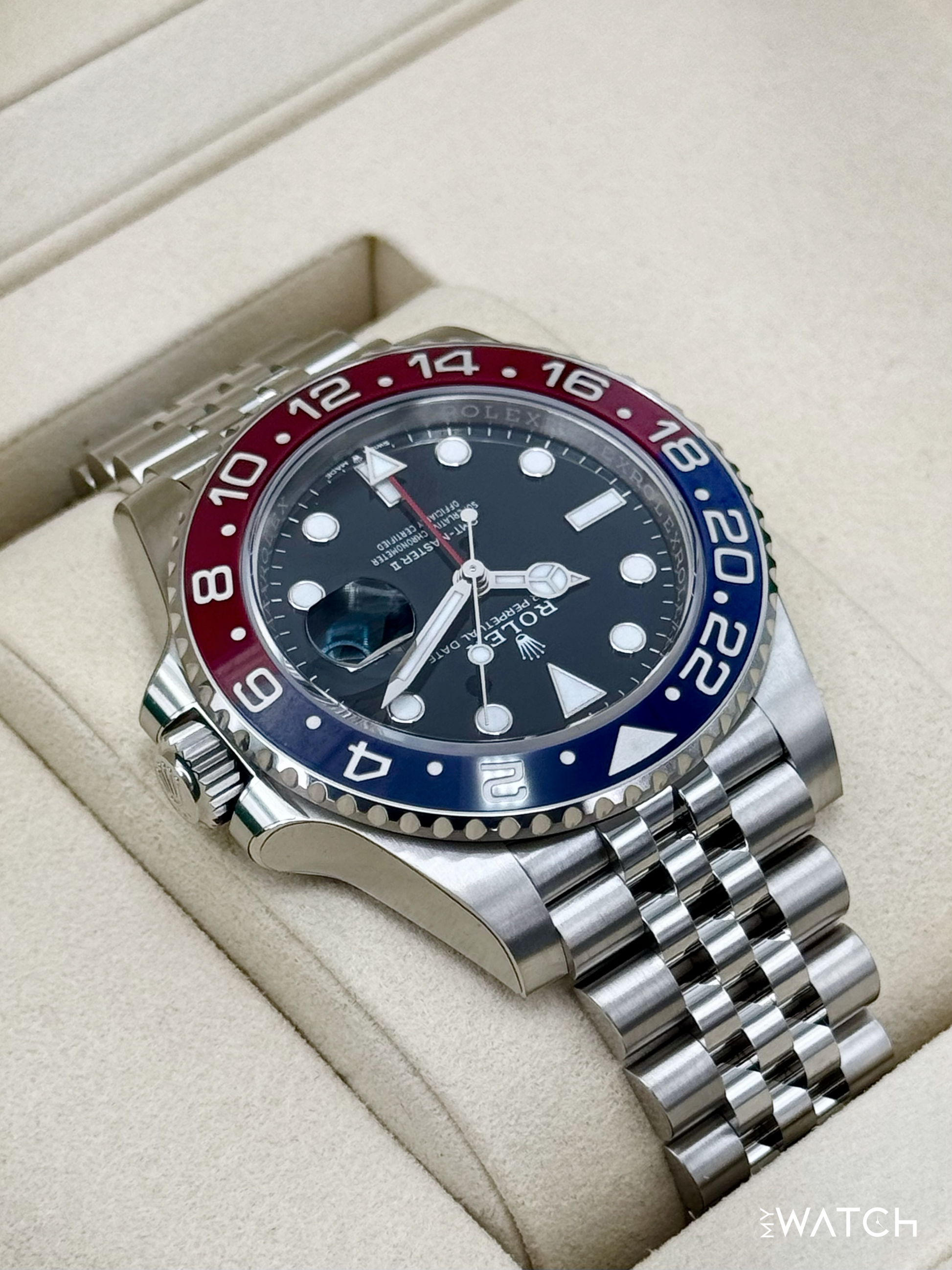 NEW 2026 Rolex GMT-Master II "Pepsi" 40mm 126710BLRO Jubilee (STICKERED) - MyWatchLLC