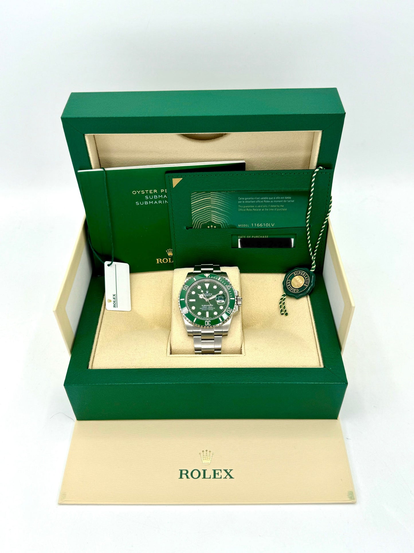 2020 Rolex Submariner Date "Hulk" 40mm 116610LV Green Dial - MyWatchLLC