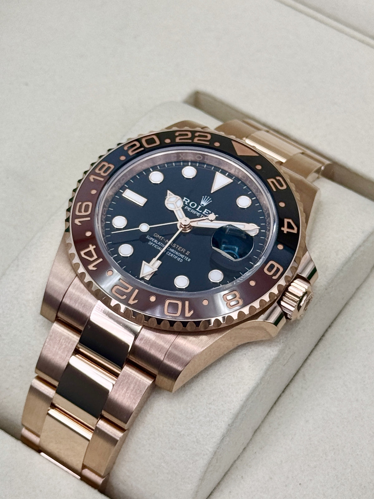 NEW 2026 Rolex GMT-Master II Rootbeer 40mm 126715CHNR Rose Gold