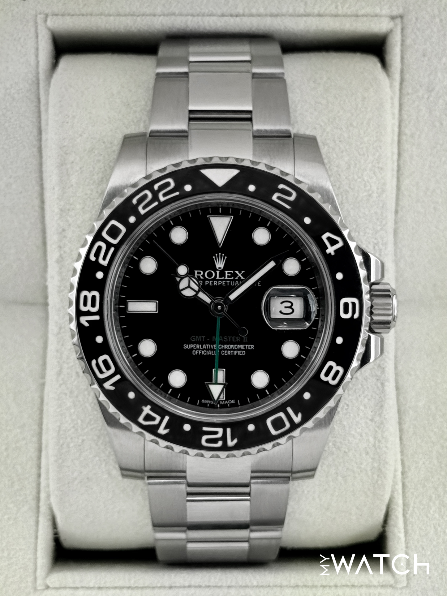 2013 Rolex GMT-Master II 40mm 116710LN Stainless Steel Black Dial