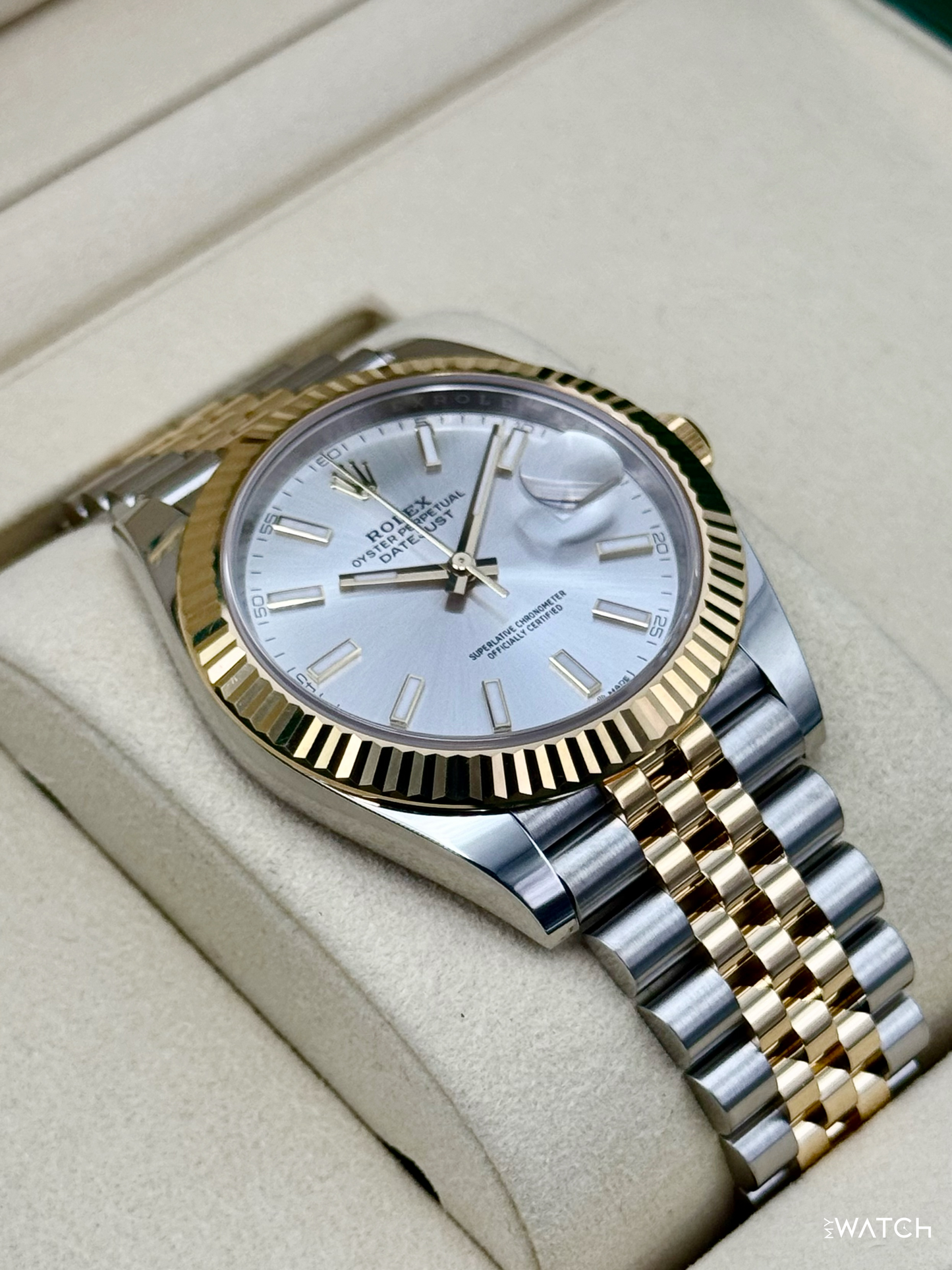 2025 Rolex Datejust 41mm 126333 Two-Tone Jubilee Silver Dial - MyWatchLLC