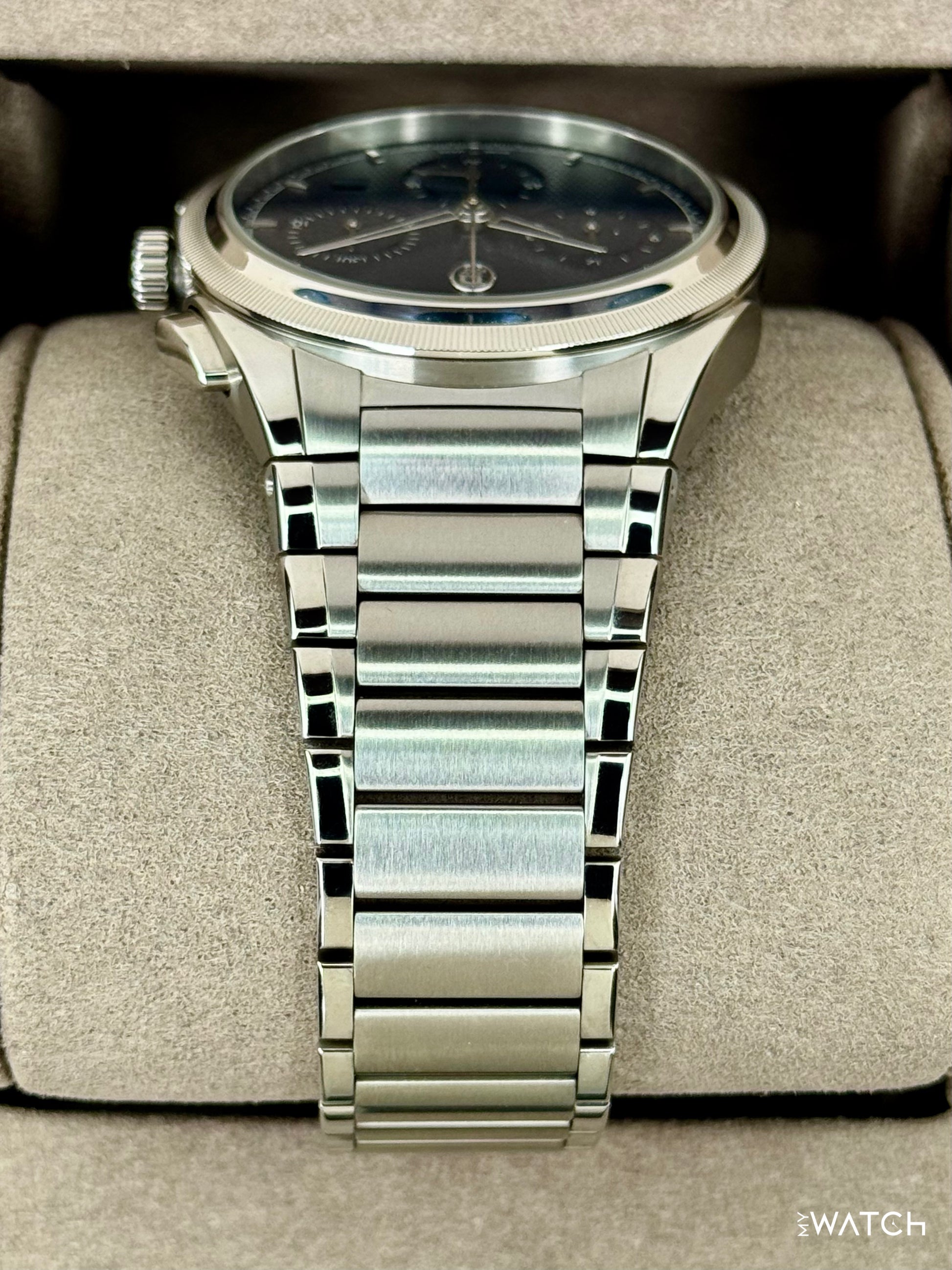 2025 Parmigiani Fleurier Tonda Pf Chronograph 42mm PFC915 Stainless Steel Blue Dial - MyWatchLLC