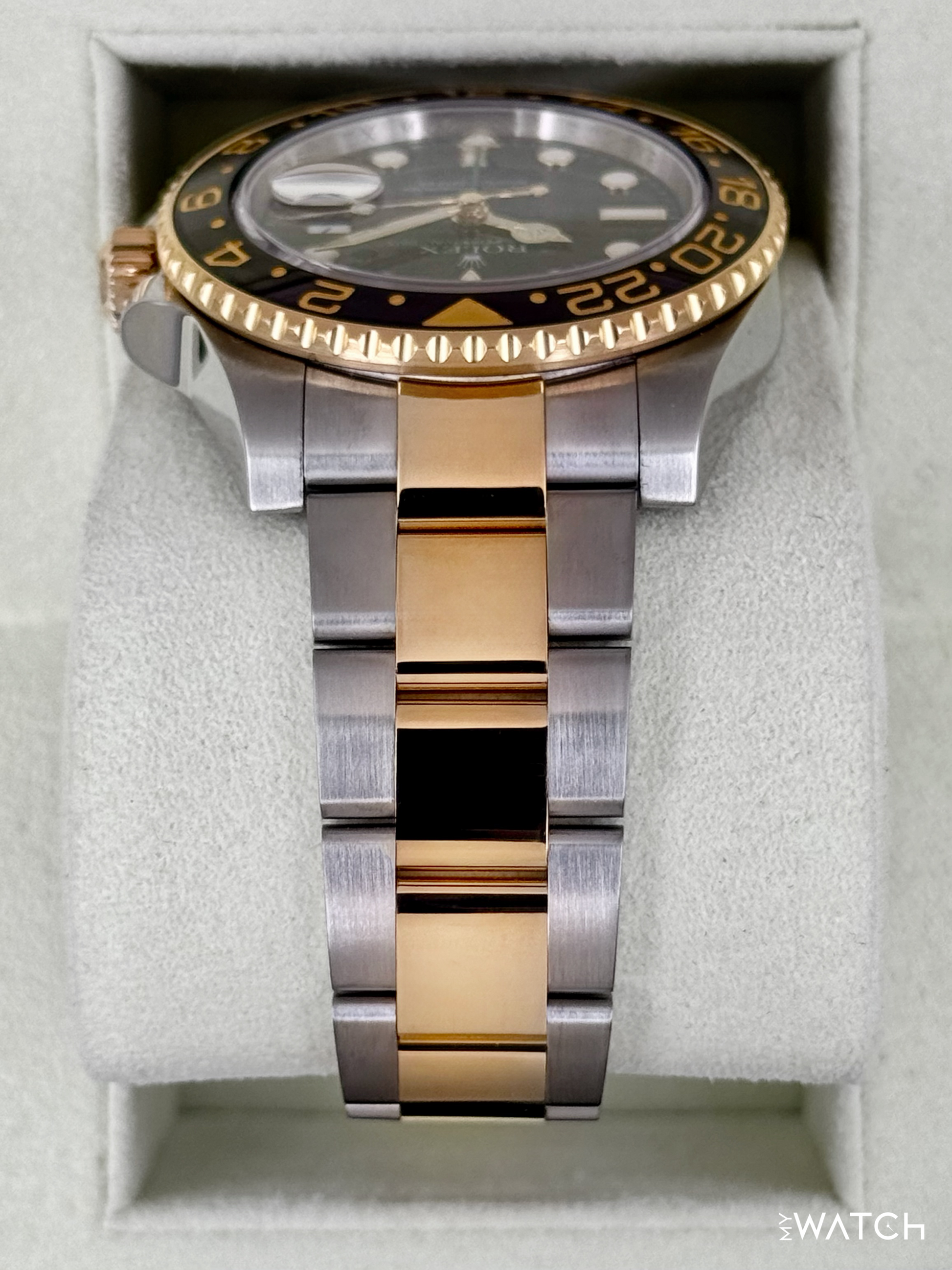 2012 Rolex GMT-Master II 40mm 116713LN Two-Tone Black Dial - MyWatchLLC