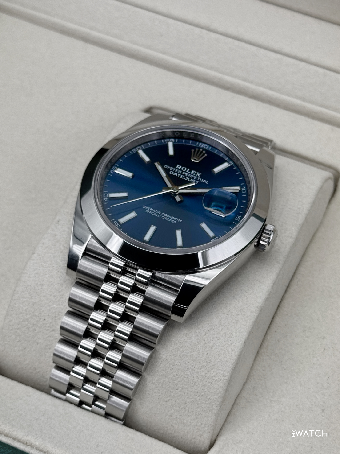 NEW 2026 Rolex Datejust 41mm 126300 Stainless Steel Jubilee Blue Dial - MyWatchLLC
