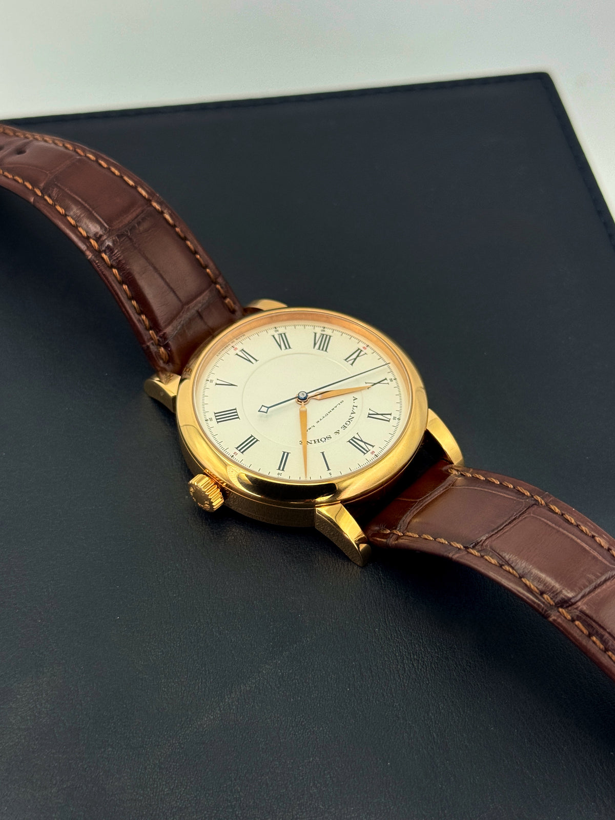 2007 A. Lange & Söhne Richard Lange 40.5mm 232.032 Rose Gold Silver Dial