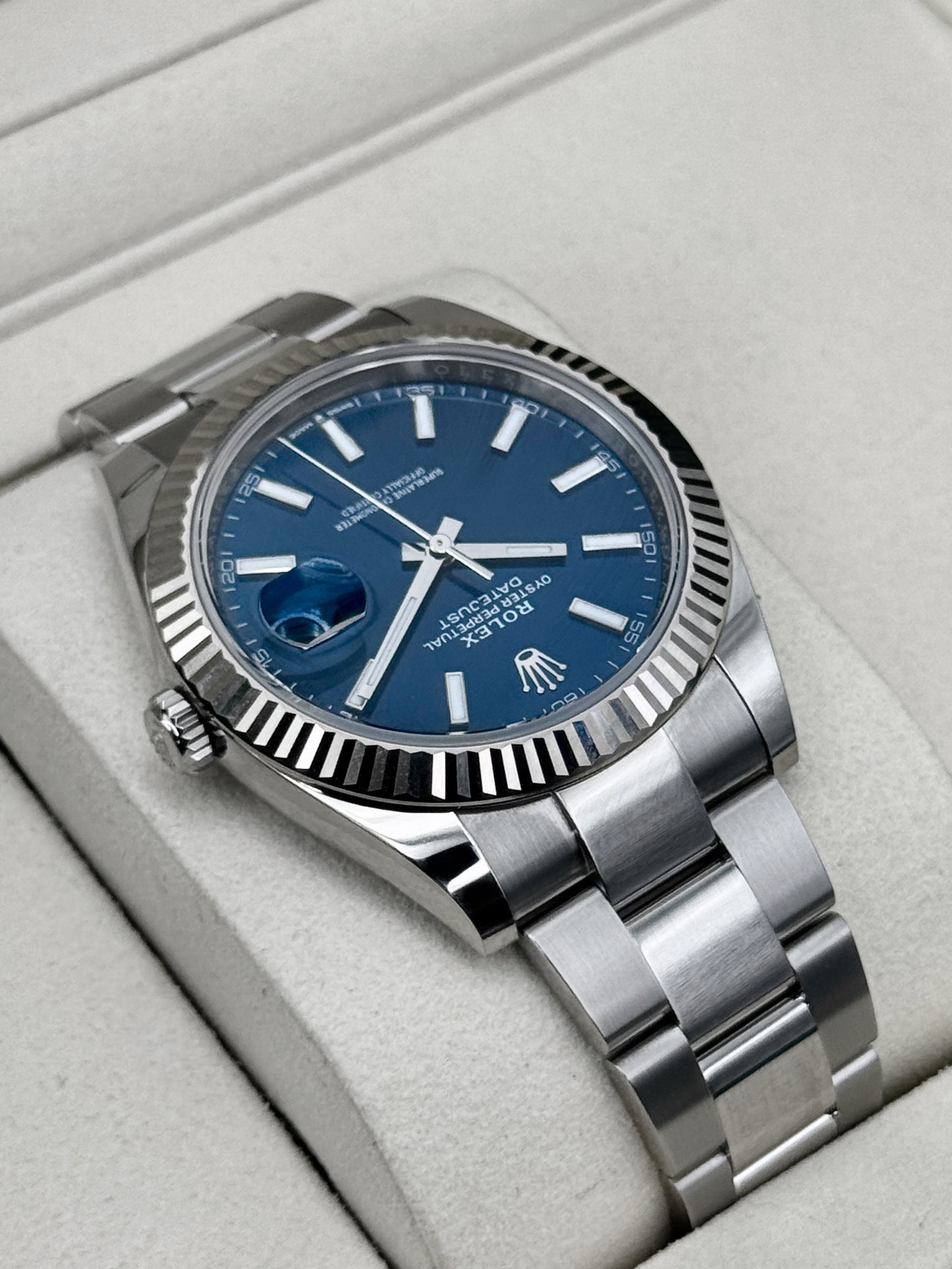 2026 Rolex Datejust 41mm 126334 Stainless Steel Oyster Blue Dial