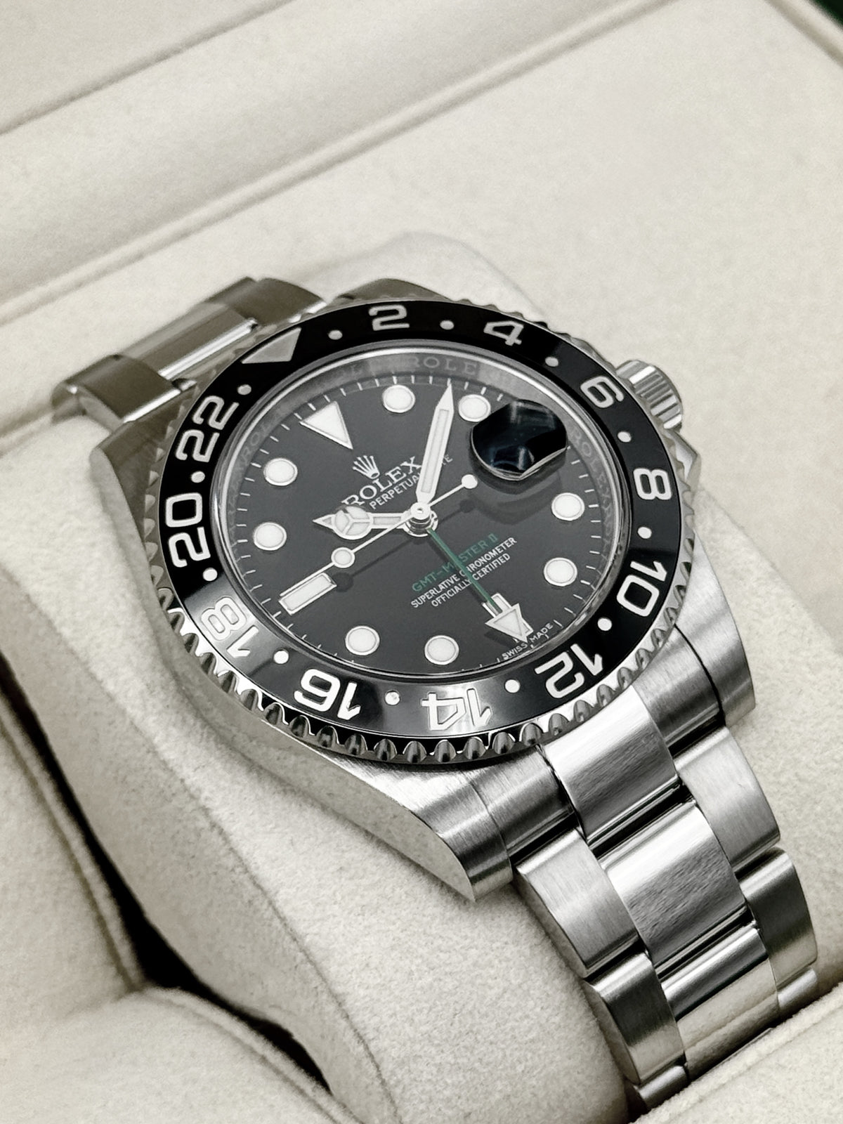 2016 Rolex GMT-Master II 40mm 116710LN Stainless Steel Black Dial