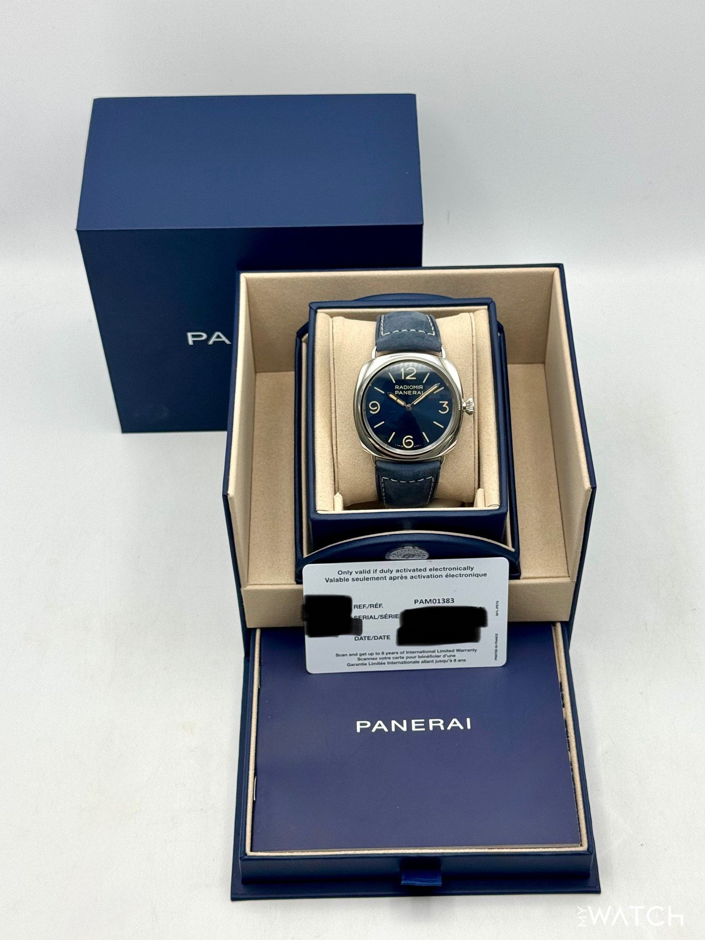 2026 Panerai Radiomir Officine 44mm PAM01383 Stainless Steel Blue Dial - MyWatchLLC