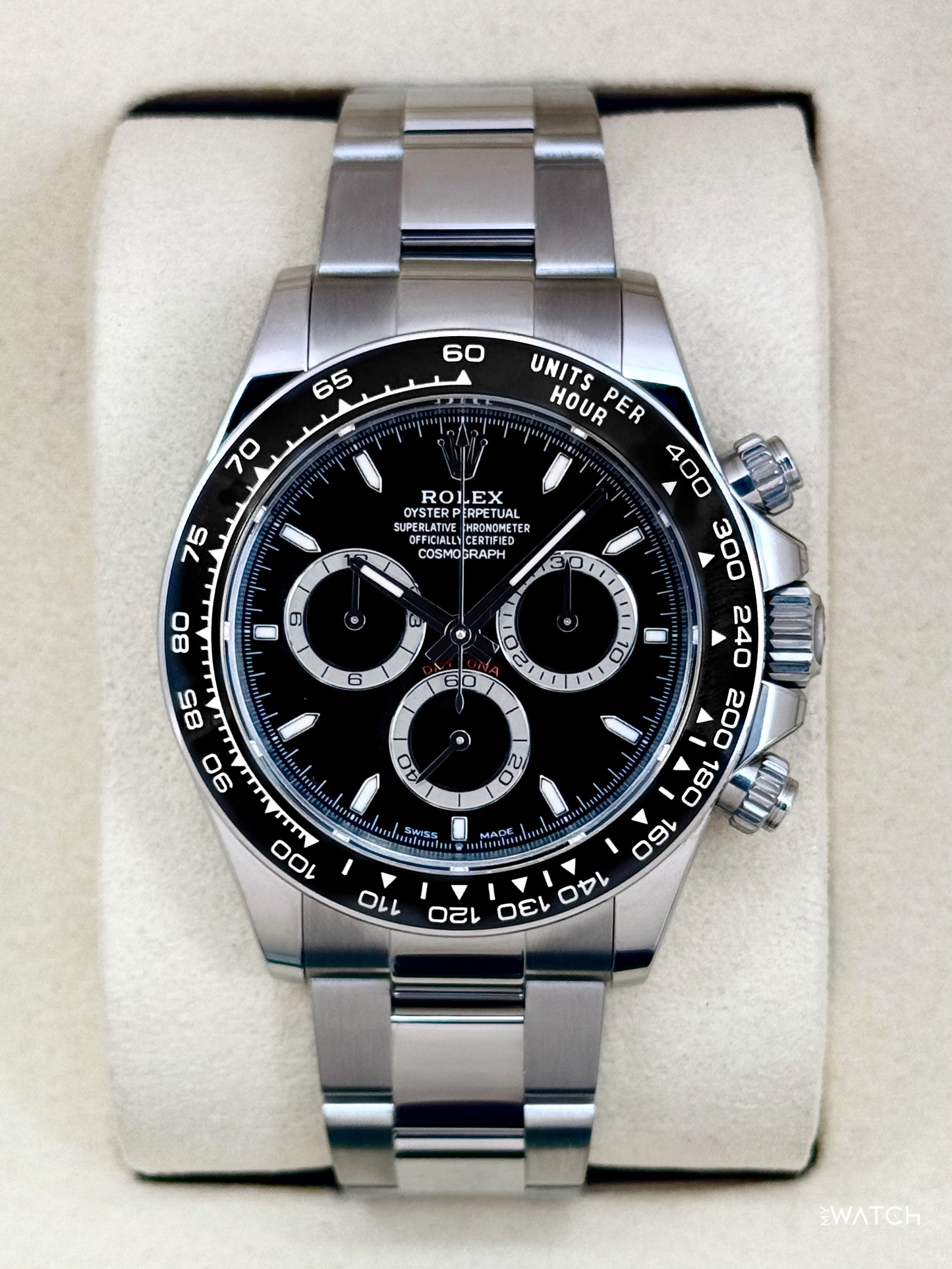 2026 Rolex Daytona 40mm 126500LN Stainless Steel Black Dial - MyWatchLLC