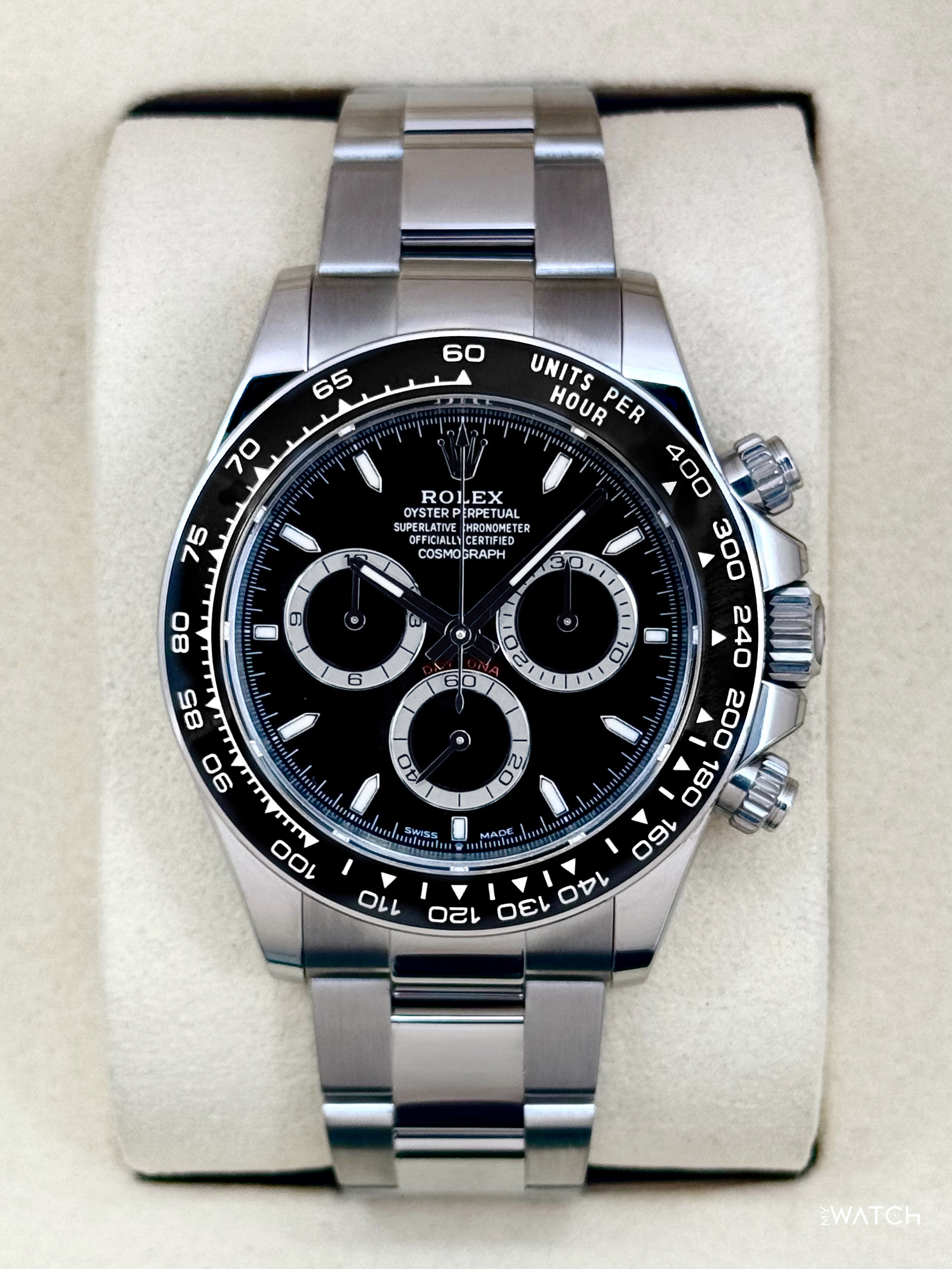2026 Rolex Daytona 40mm 126500LN Stainless Steel Black Dial - MyWatchLLC