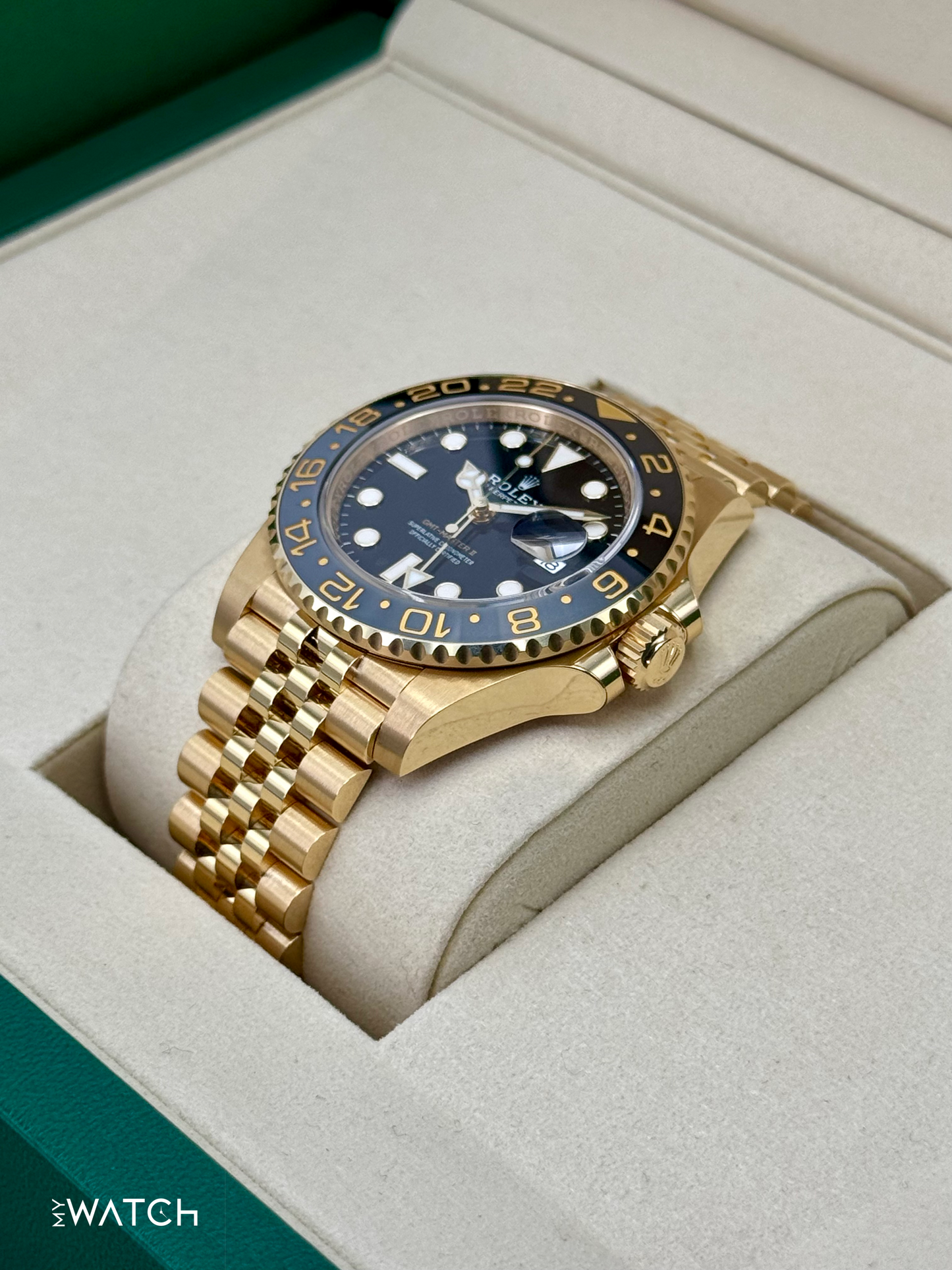 NEW 2025 Rolex GMT-Master II 40mm 126718GRNR Jubilee Black Dial - MyWatchLLC