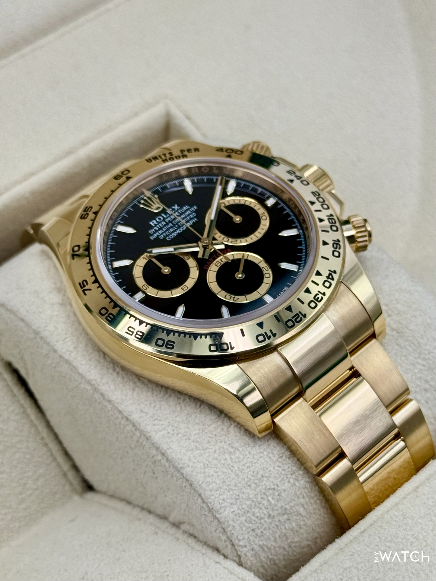 2025 Rolex Daytona 40mm 126508 18K Yellow Gold Black Dial - MyWatchLLC
