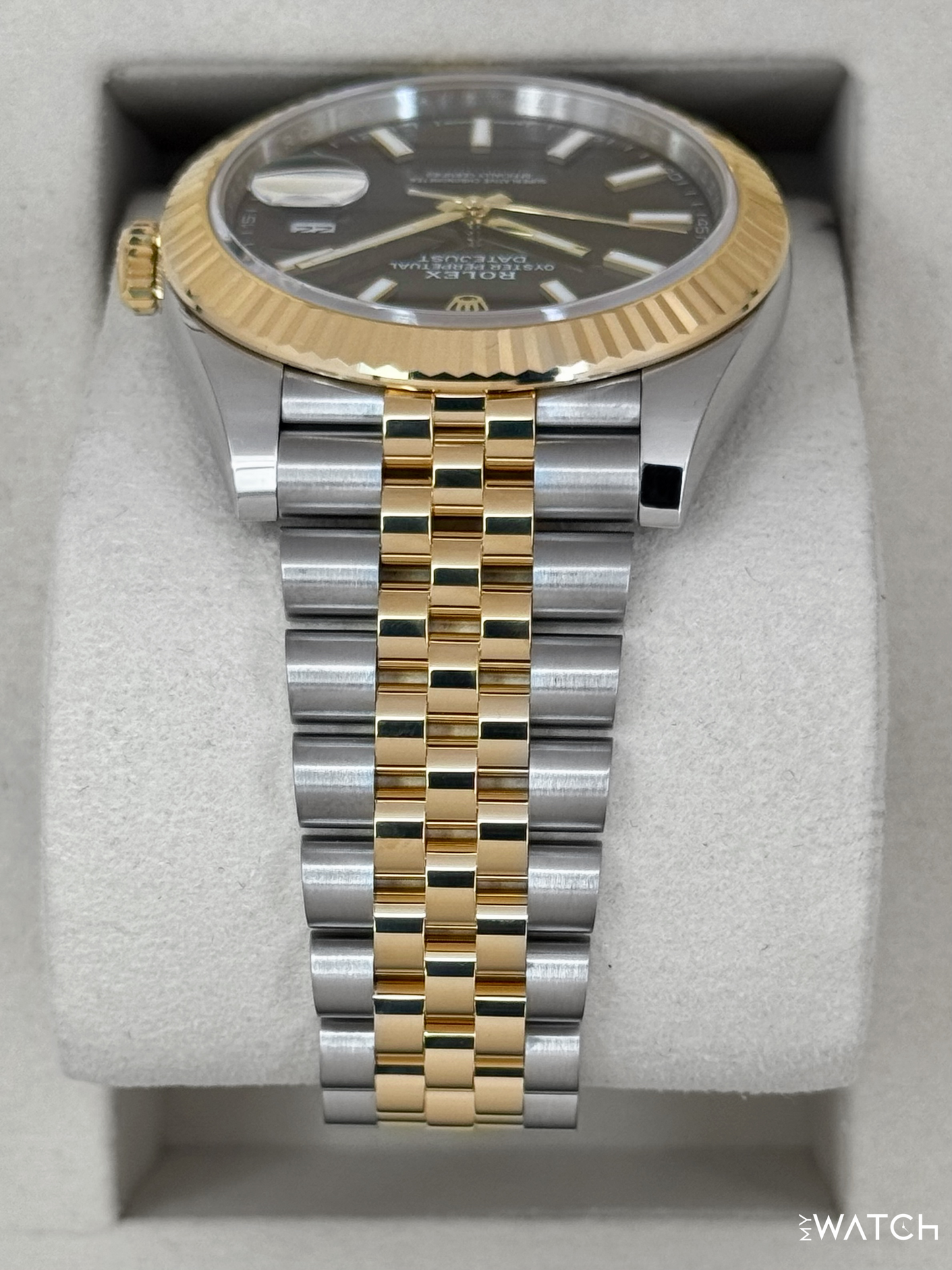 2025 Rolex Datejust 41mm 126333 Two-Tone Jubilee Black Dial - MyWatchLLC