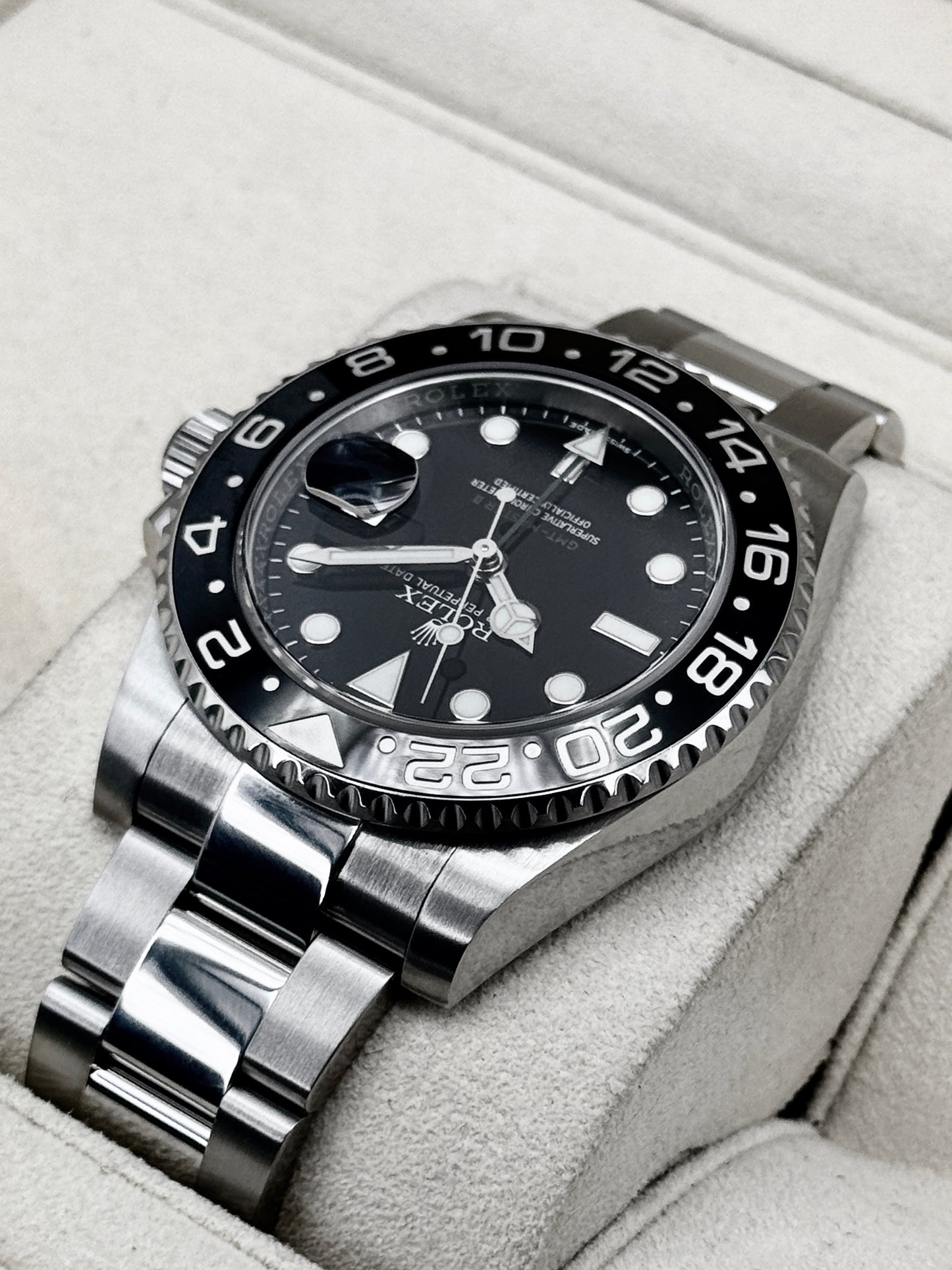 2017 Rolex GMT-Master II 40mm 116710LN Stainless Steel Black Dial