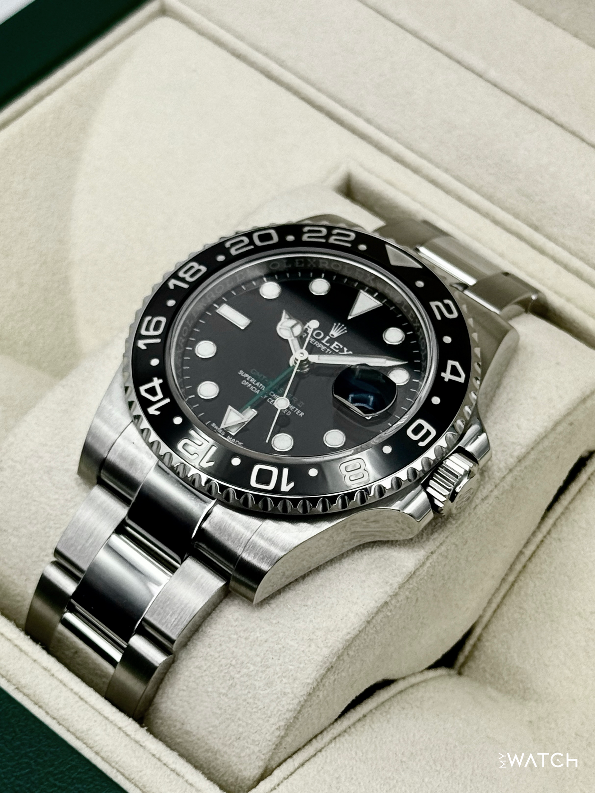 2018 Rolex GMT-Master II 40mm 116710LN Stainless Steel Black Dial - MyWatchLLC