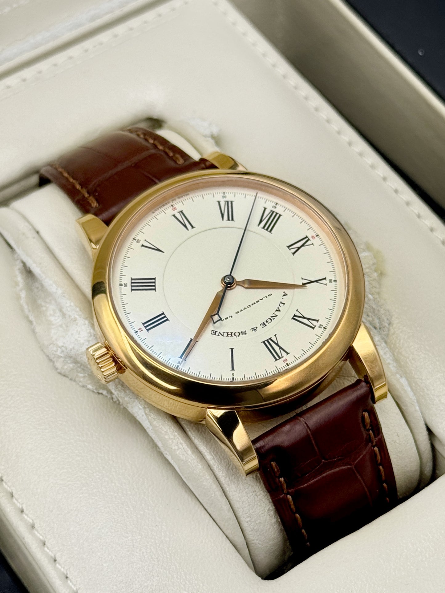 2007 A. Longe & Shone Richard Lange 40.5mm 232.032 Rose Gold Silver Dial
