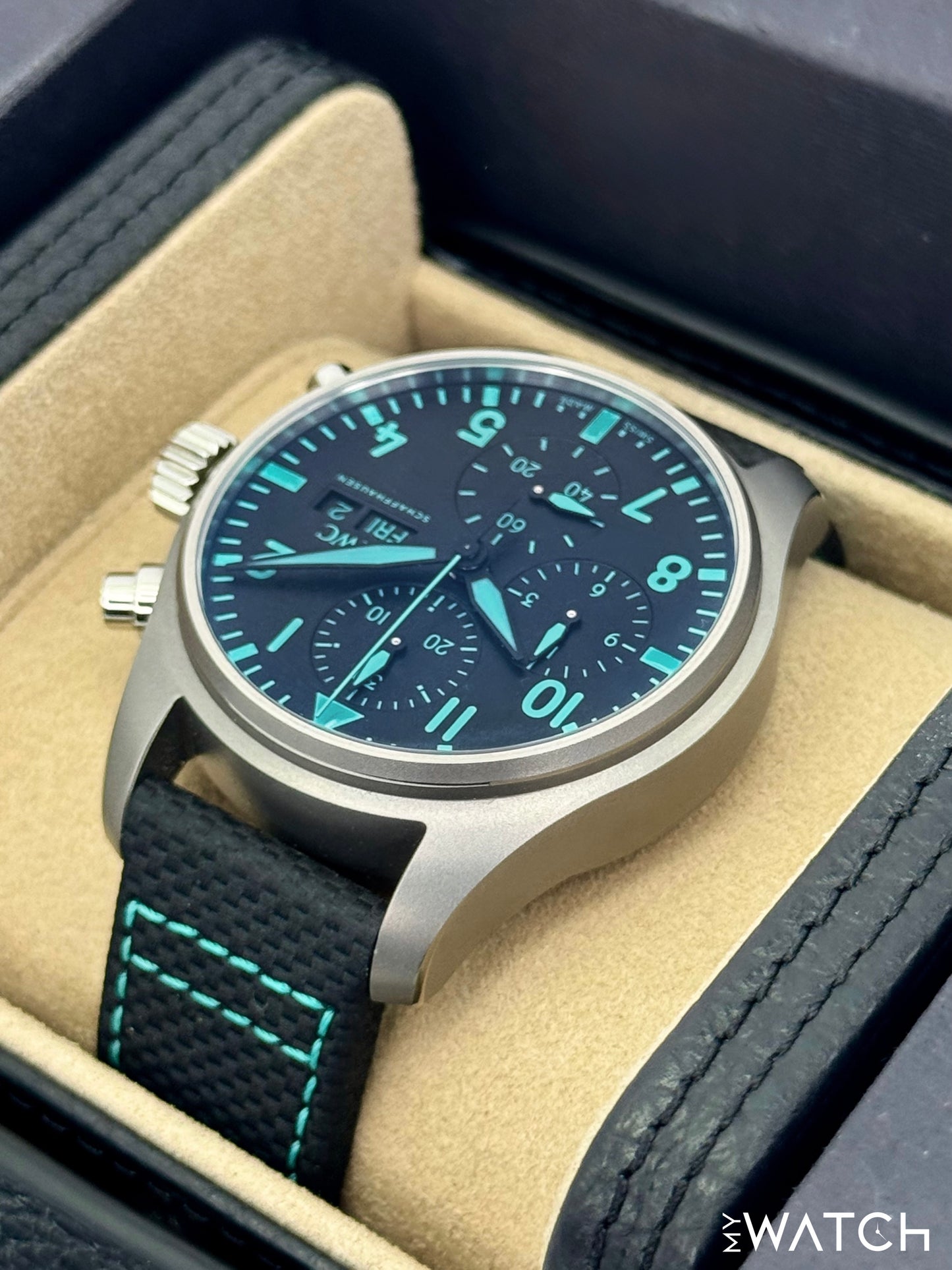 2023 IWC Pilot's Chronograph 41mm IW388108 Titanium Black Dial