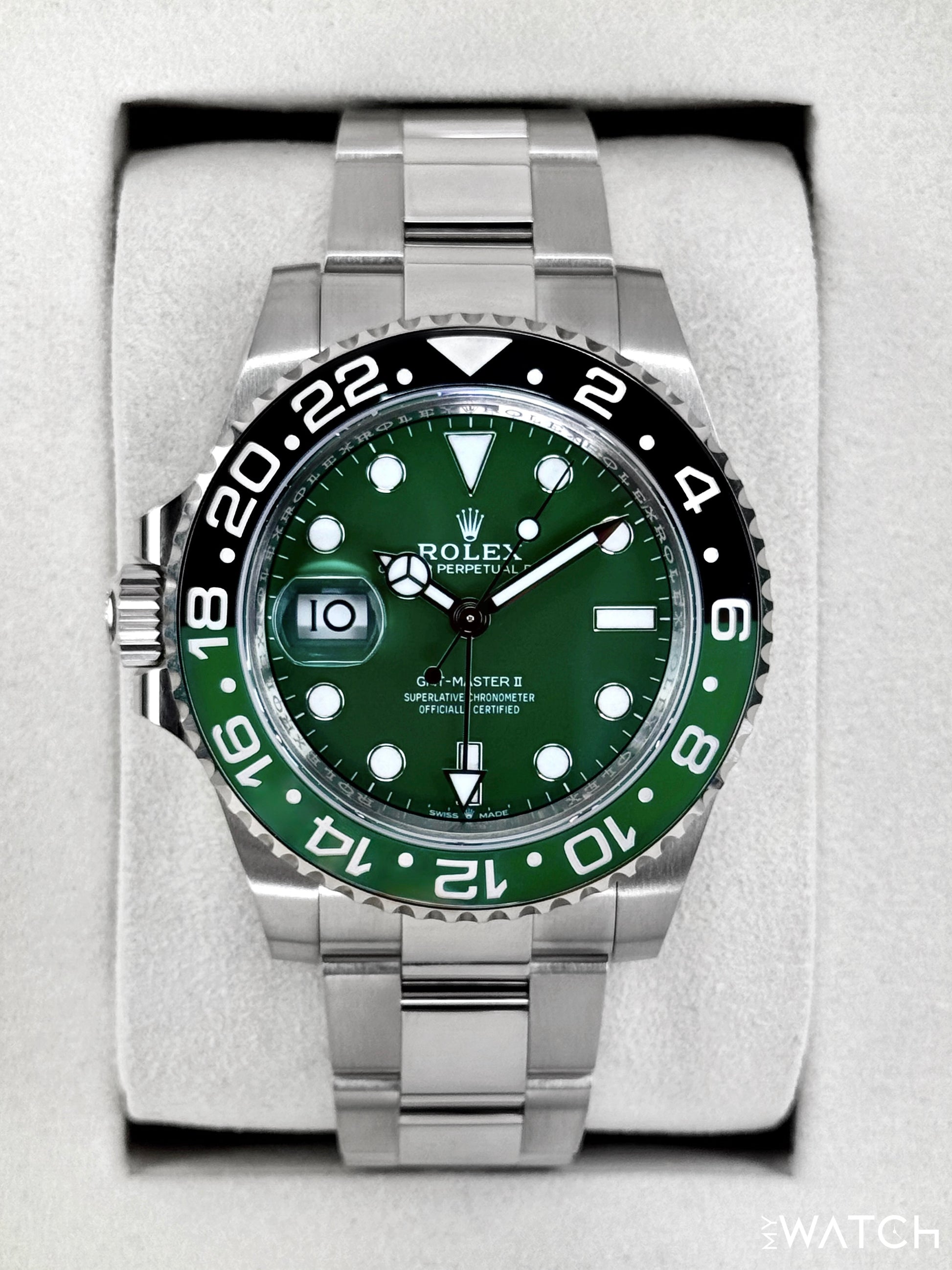 NEW 2025 Rolex GMT-Master II "Sprite" 40mm 126729VTNR White Gold Oyster - MyWatchLLC