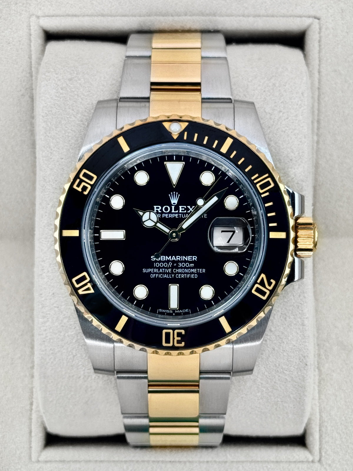 2019 Rolex Submariner 41mm 116613LN Two-Tone Black Dial