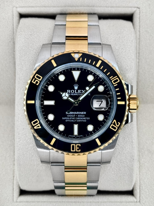 2019 Rolex Submariner 41mm 116613LN Two-Tone Black Dial