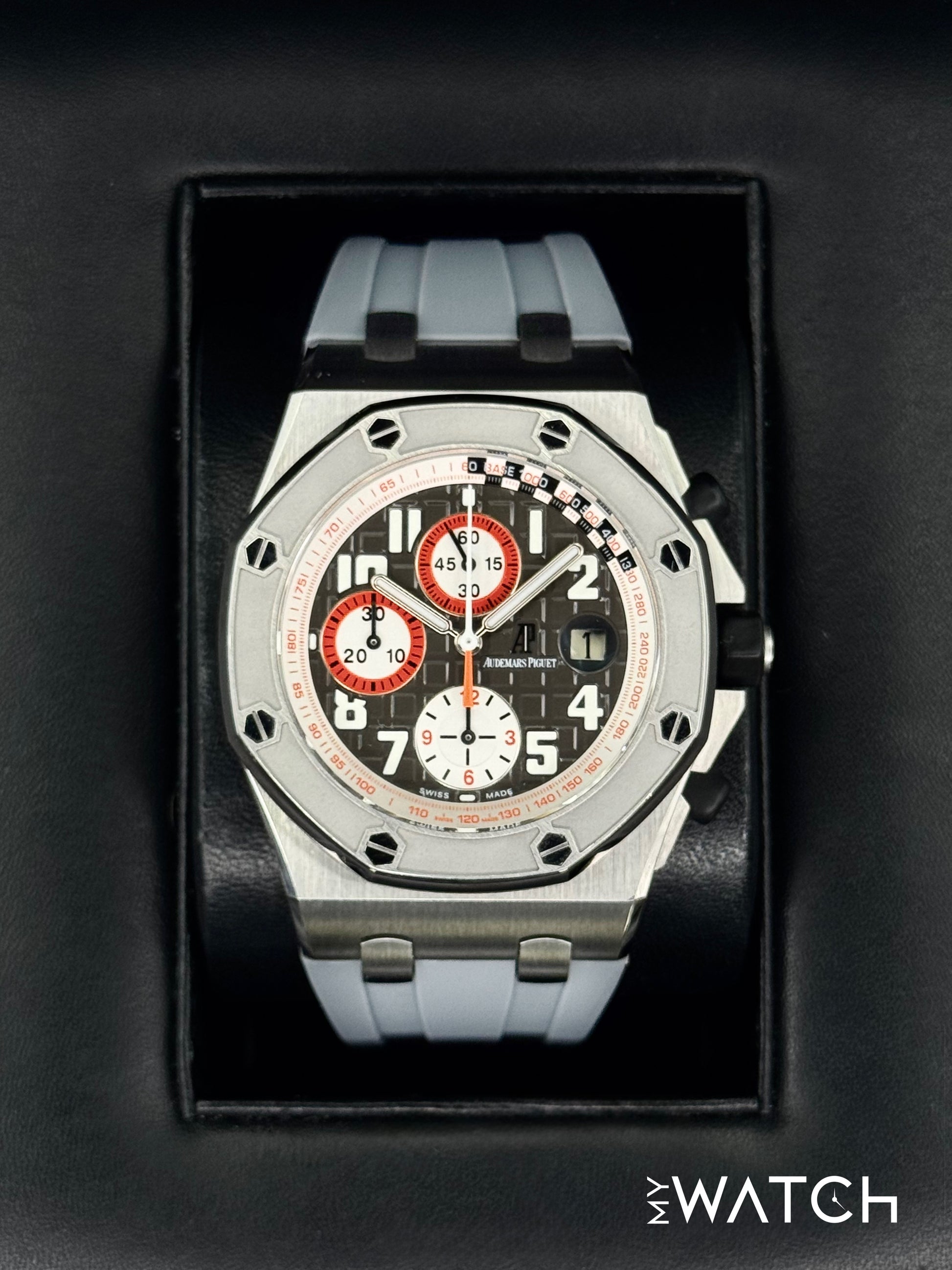 2012 Audemars Piguet Royal Oak Offshore Chrono 42mm 26175ST Grey Dial - MyWatchLLC