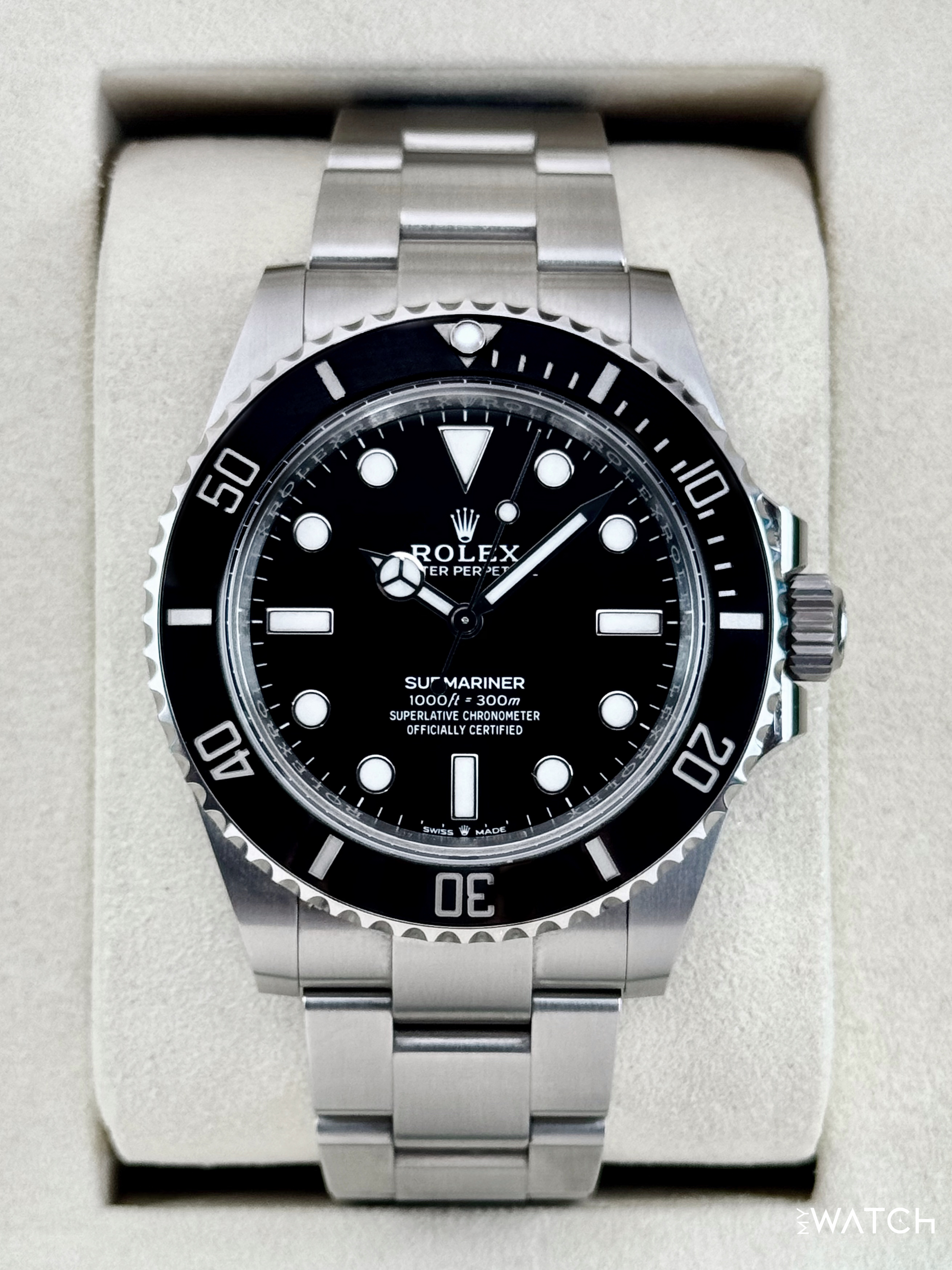 2025 Rolex Submariner 41mm 124060 Stainless Steel Black Dial - MyWatchLLC