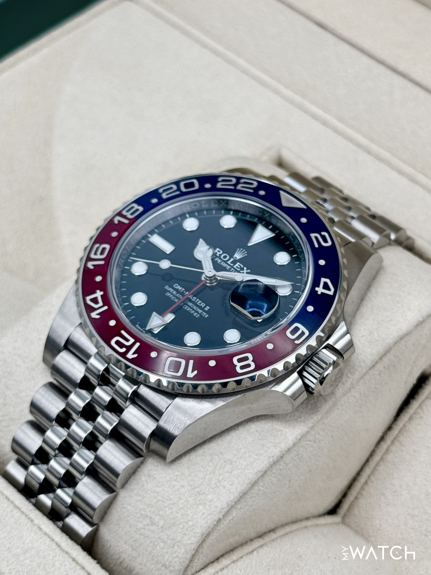 2018 Rolex GMT-Master II "Pepsi" 40mm 126710BLRO Jubilee - MyWatchLLC