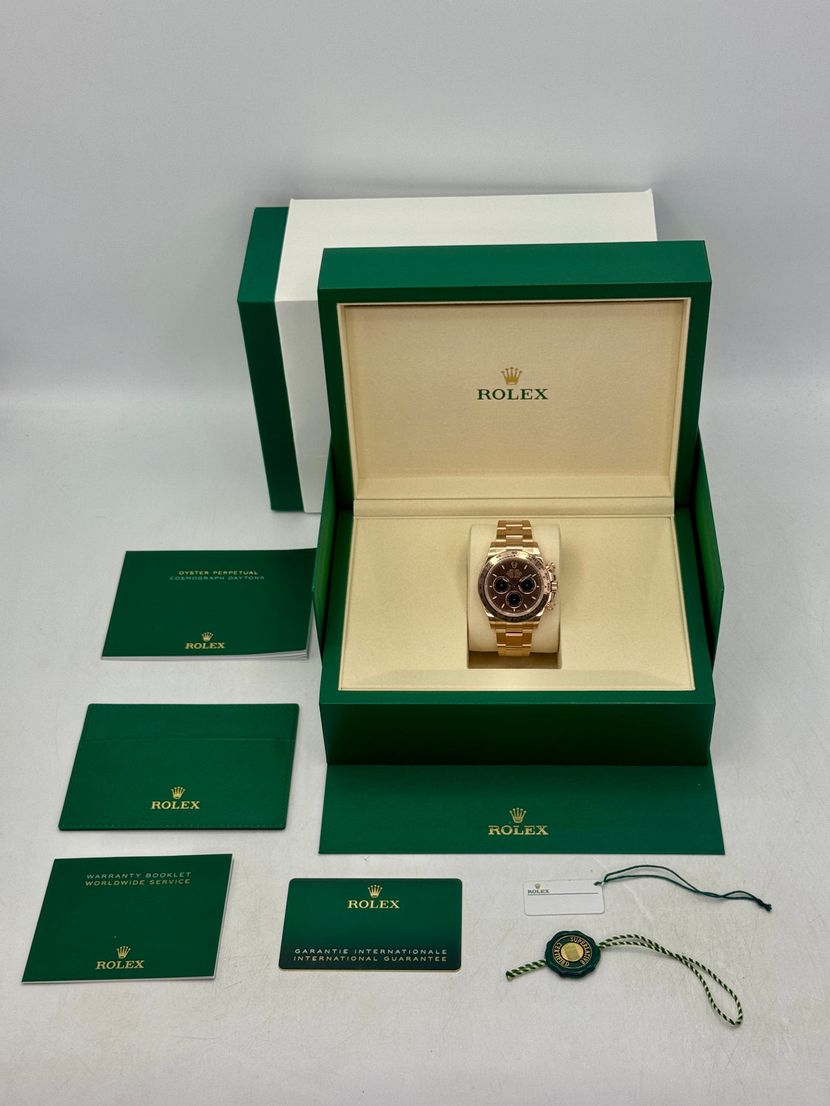 2025 Rolex Daytona 40mm 126505 Rose Gold Chocolate Dial