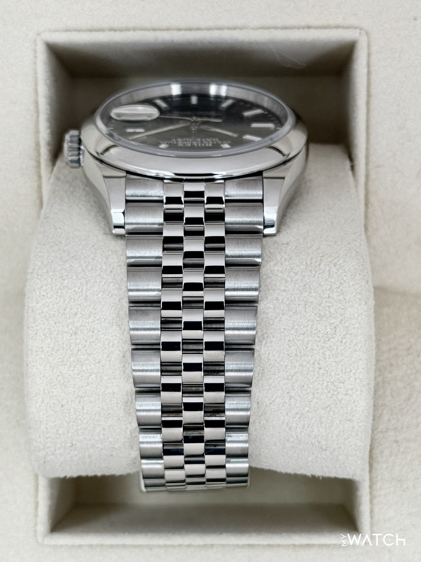 2024 Rolex Datejust 36mm 126200 Stainless Steel Jubilee Black Dial - MyWatchLLC