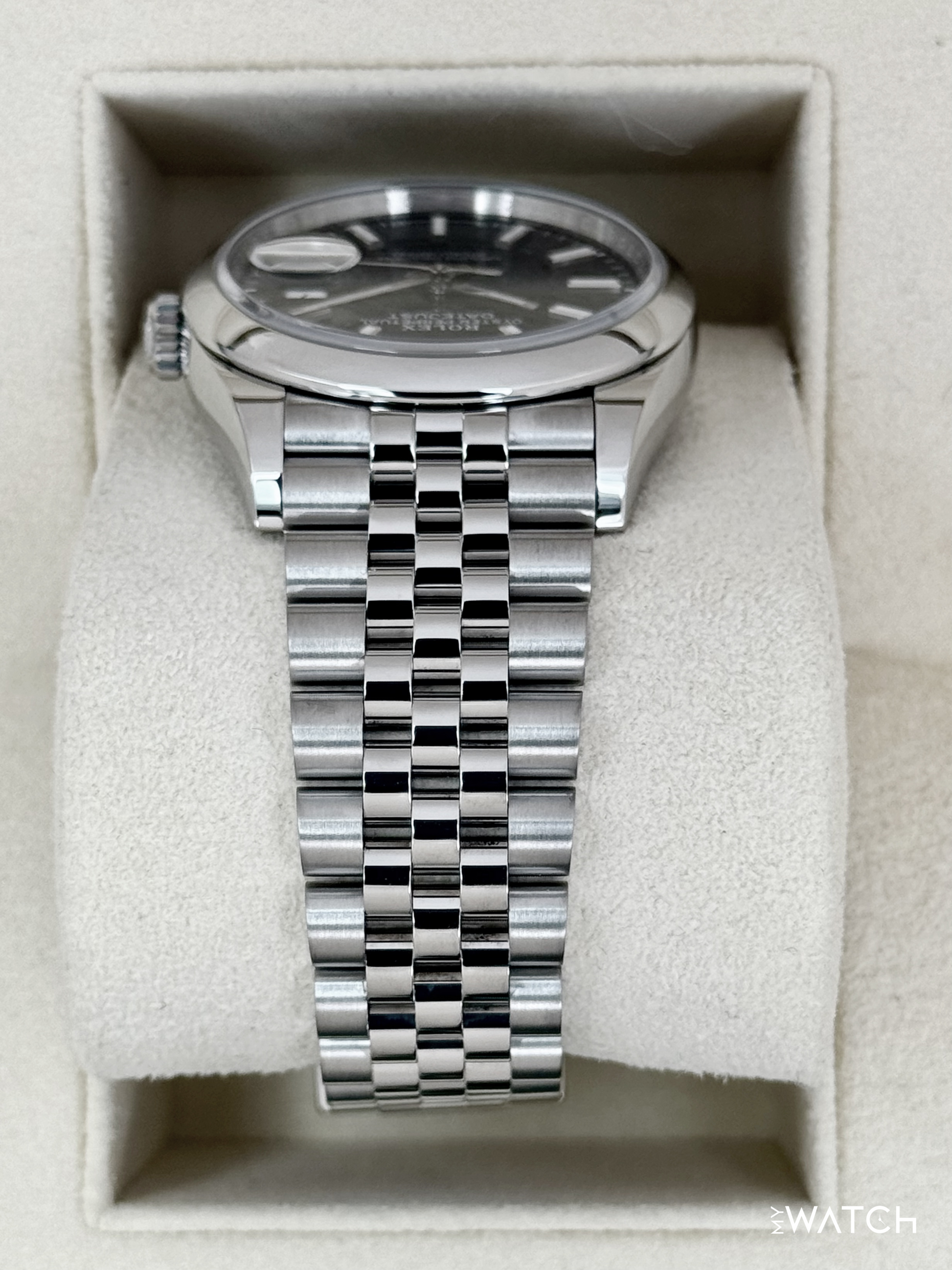 2024 Rolex Datejust 36mm 126200 Stainless Steel Jubilee Black Dial - MyWatchLLC