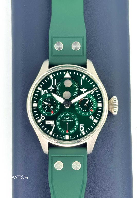 2023 IWC Pilot's Watch Perpetual Calendar 46.2mm IW503608 Green