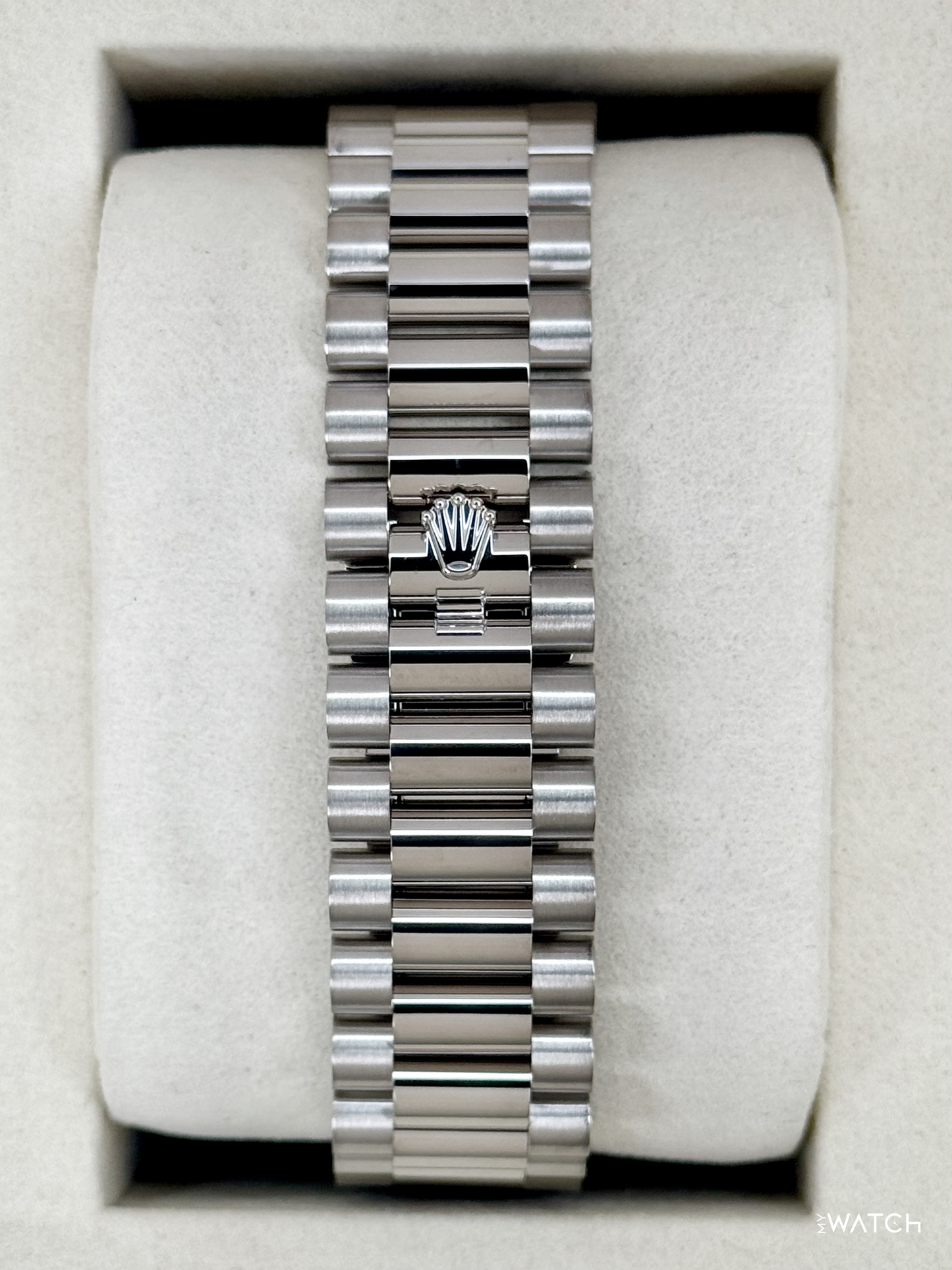 NEW 2026 Rolex Day-Date 40mm 228239 Presidential White Gold Meteorite Diamond Dial - MyWatchLLC