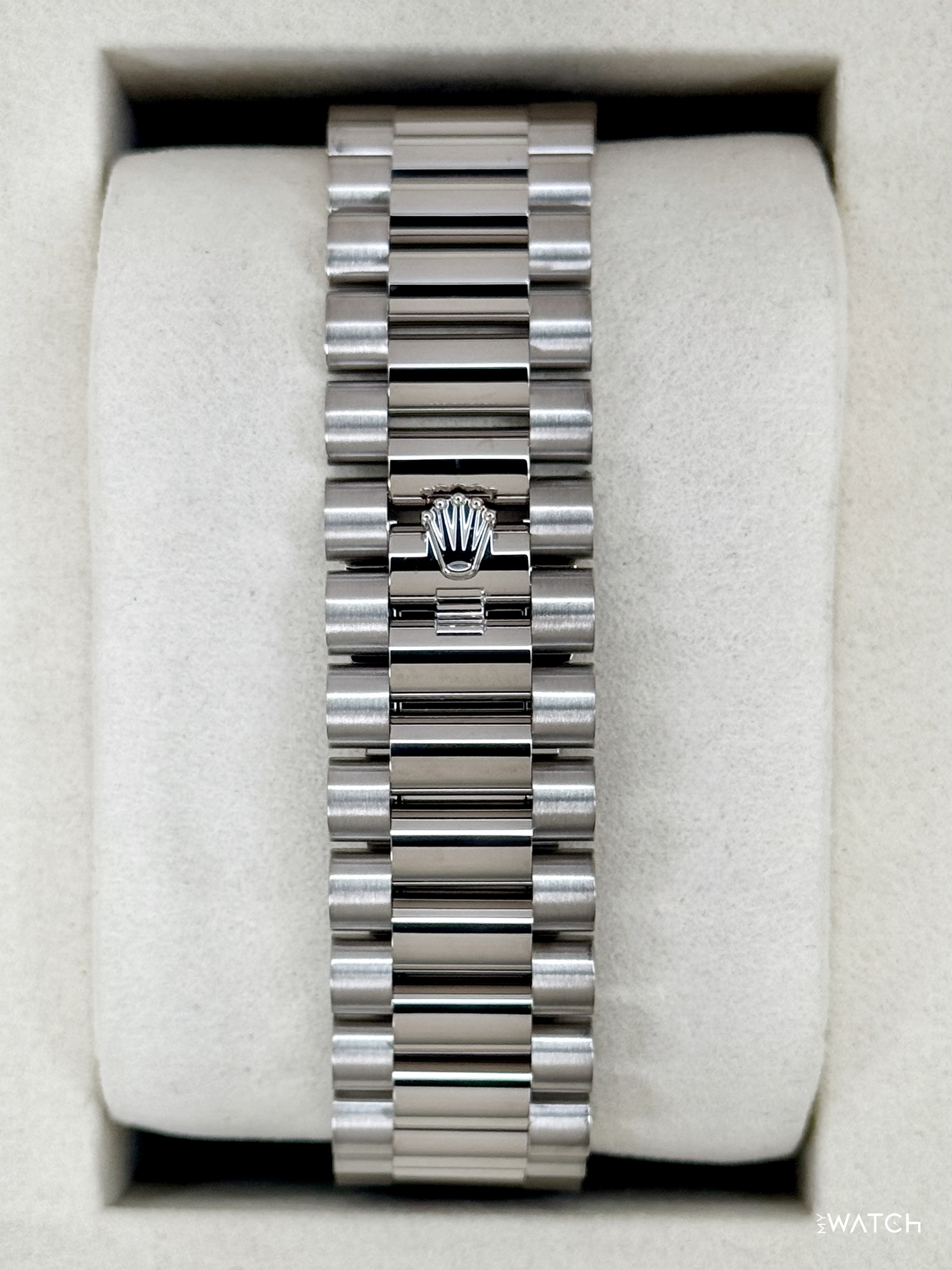 NEW 2026 Rolex Day-Date 40mm 228239 Presidential White Gold Meteorite Diamond Dial - MyWatchLLC