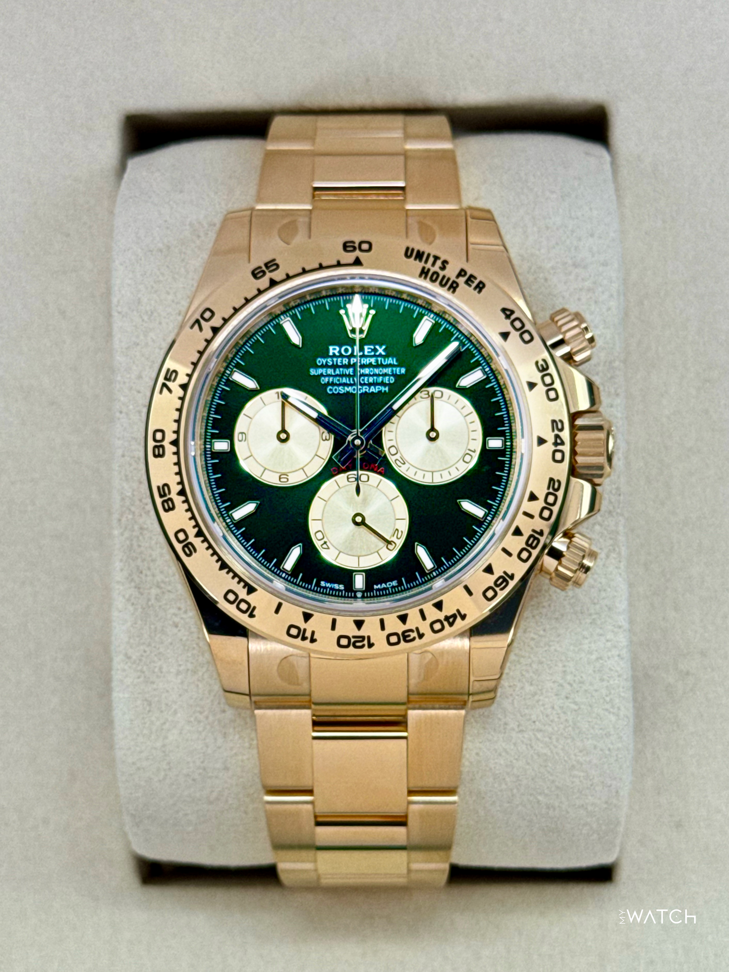NEW 2025 Rolex Daytona "John Mayer" 40mm 126508 Yellow Gold Green Dial (STICKERED) - MyWatchLLC