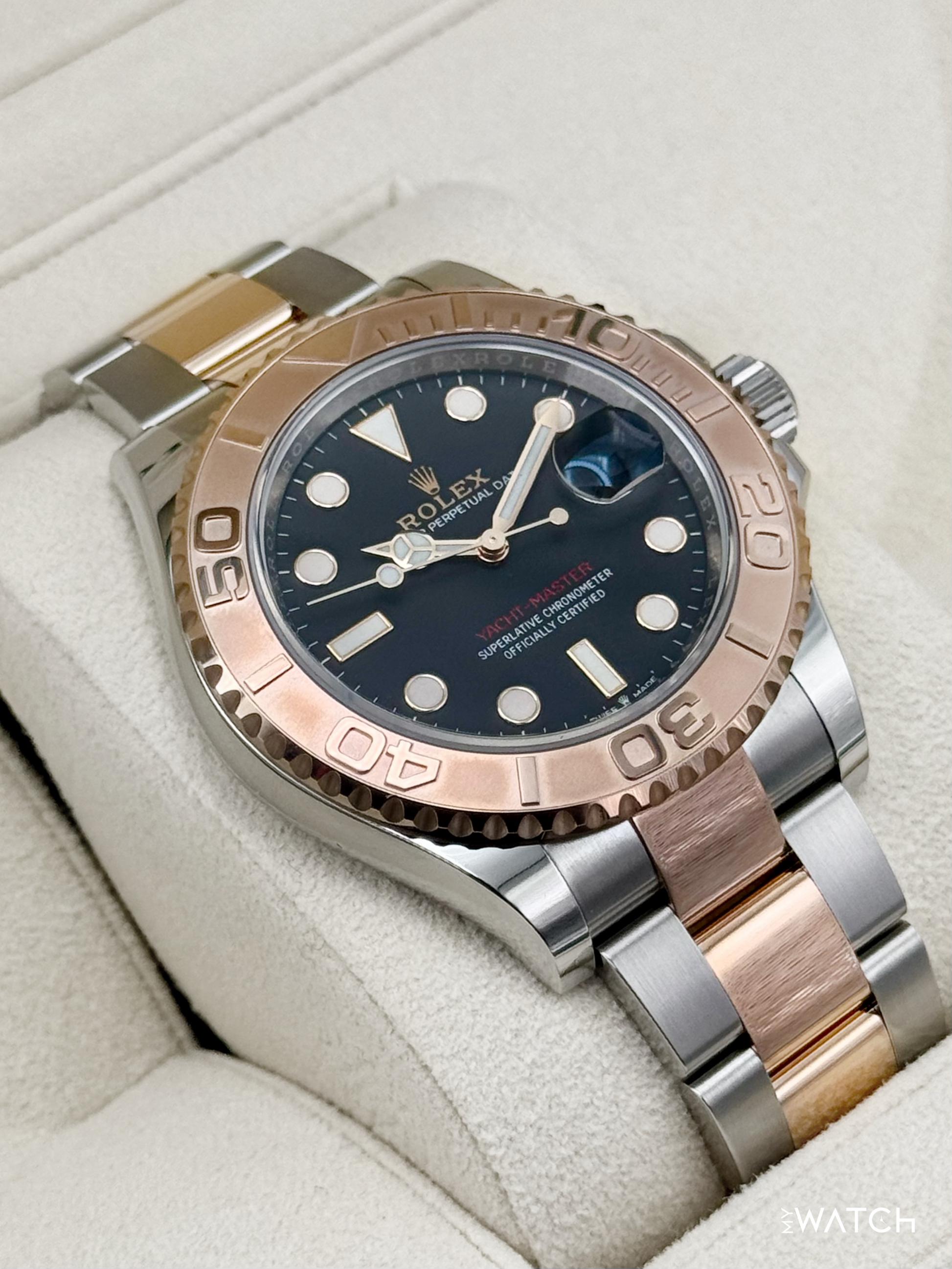 2021 Rolex Yacht-Master 40mm 126621 Two-Tone Black Dial