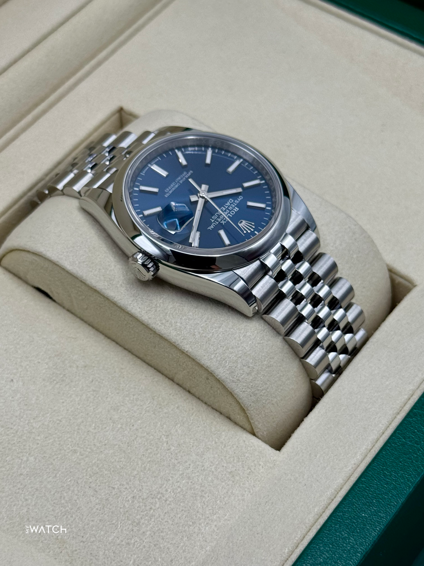 NEW 2026 Rolex Datejust 36mm 126200 Stainless Steel Jubilee Blue Dial - MyWatchLLC