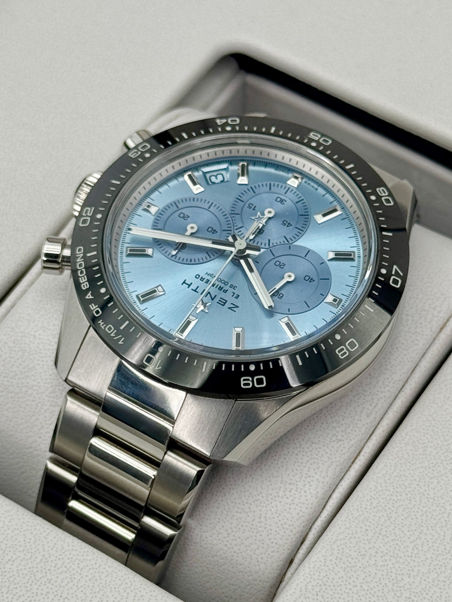 2023 Zenith Chronomaster Sport 41mm 03.3105.3600/52.M3100 Stainless Steel Blue Dial