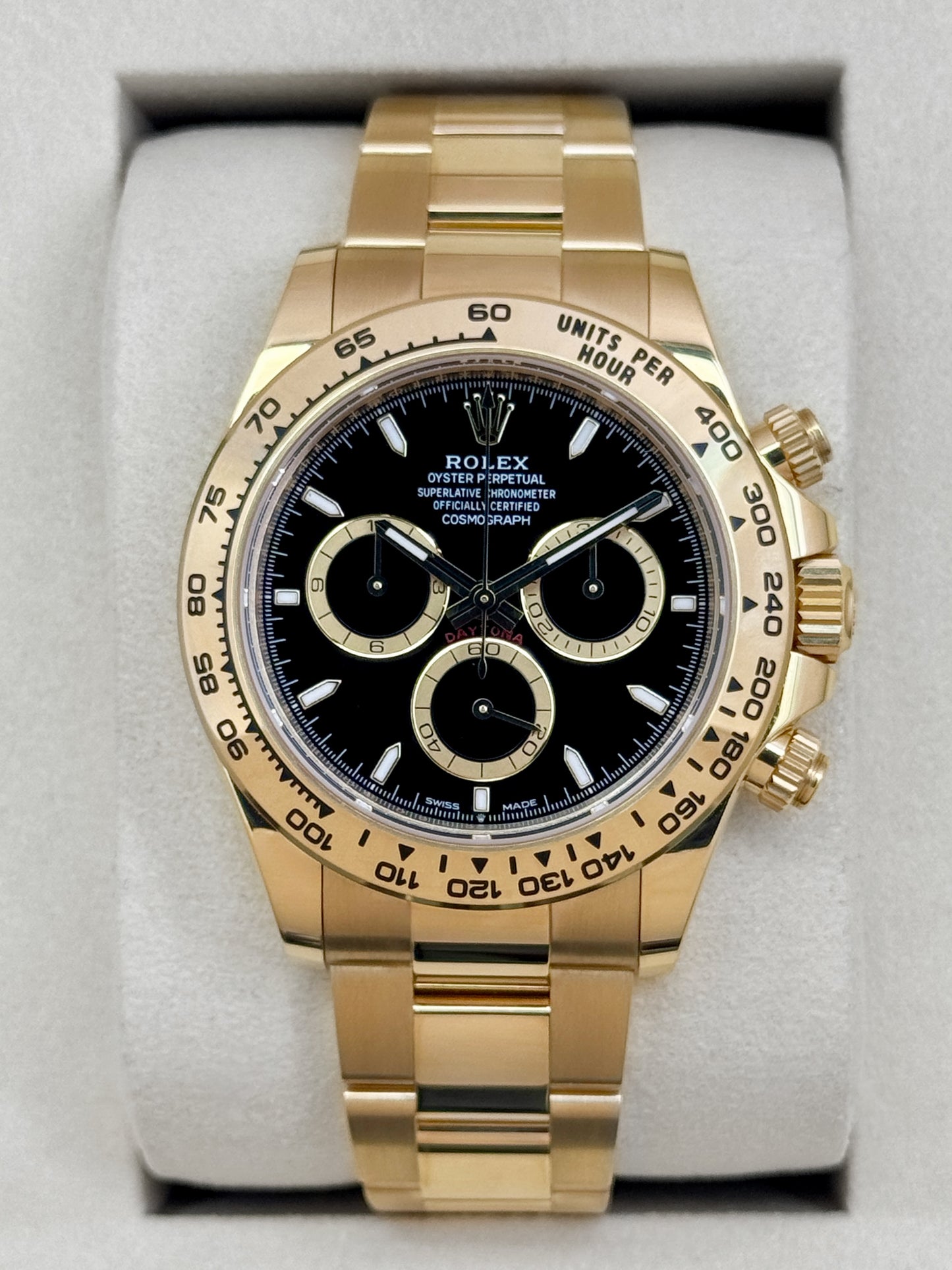 2025 Rolex Daytona 40mm 126508 18K Yellow Gold Black Dial