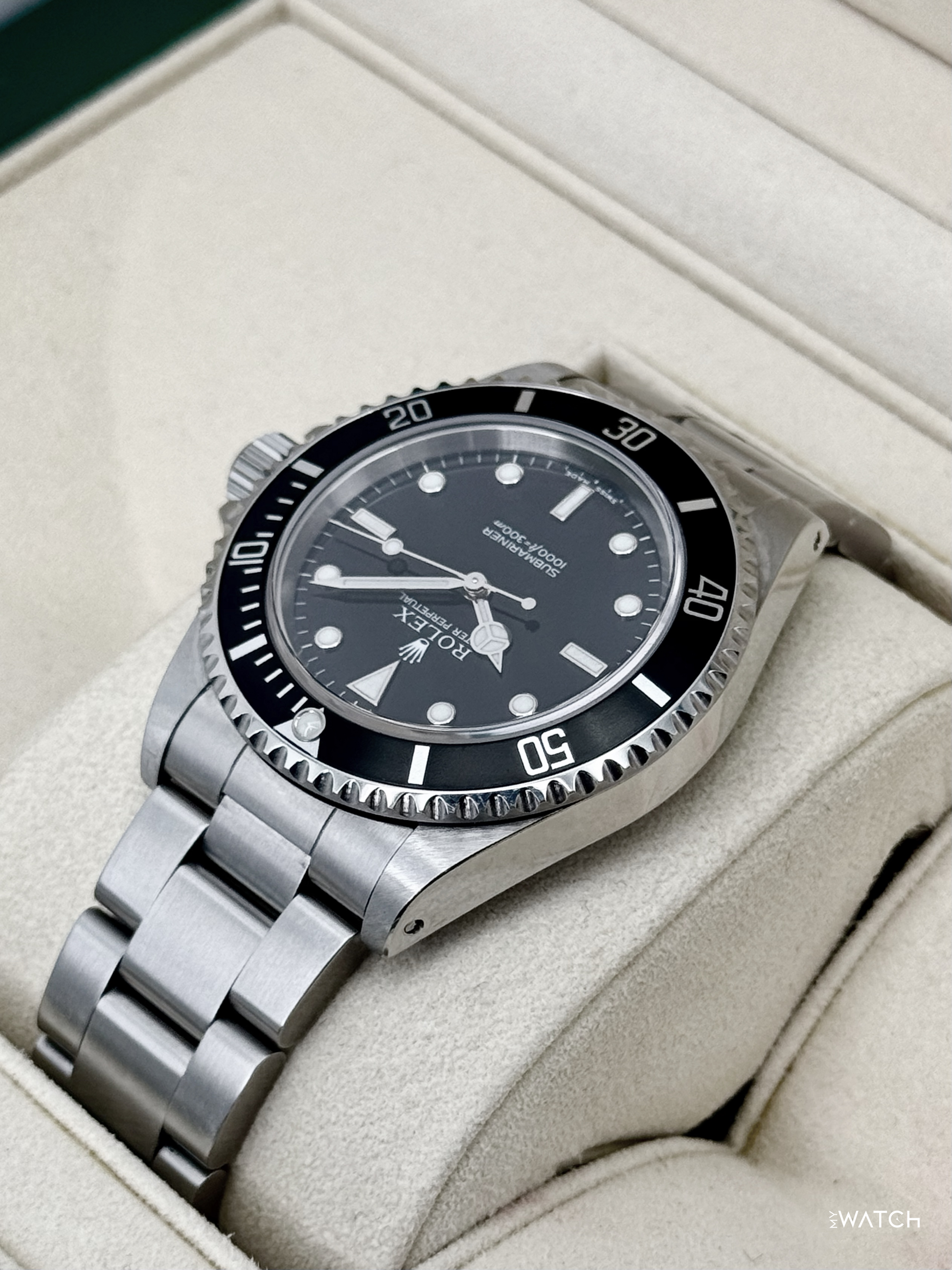 2006 Rolex Submariner 40mm 14060M Stainless Steel Two-Liner Black Dial - MyWatchLLC